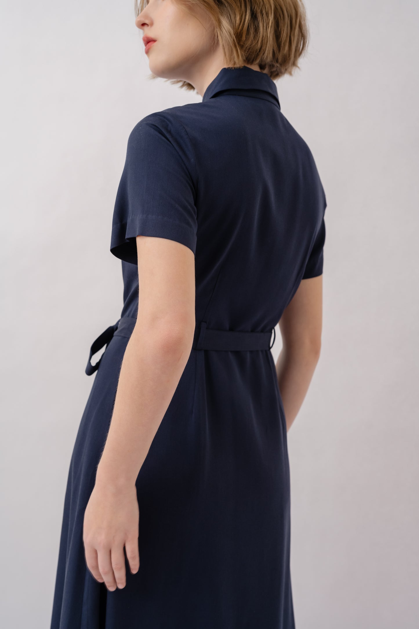 Classic Shirt Dress - Navy (2nd Edition)