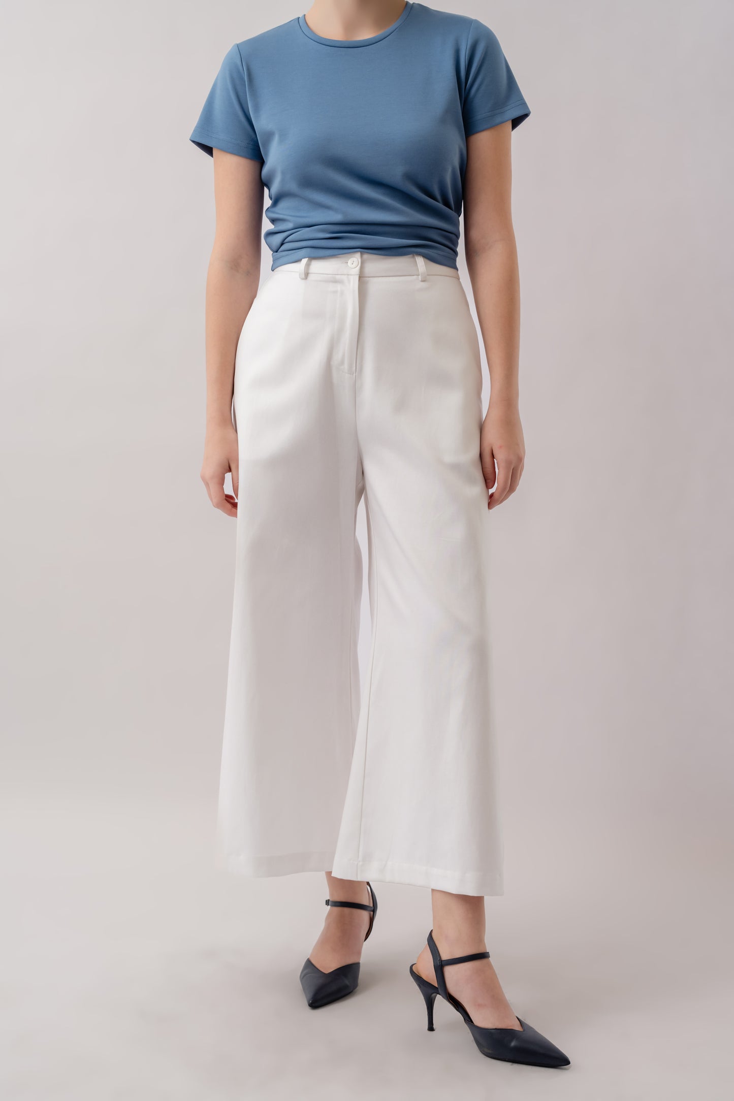 Tencel Wide Legged Pants - White