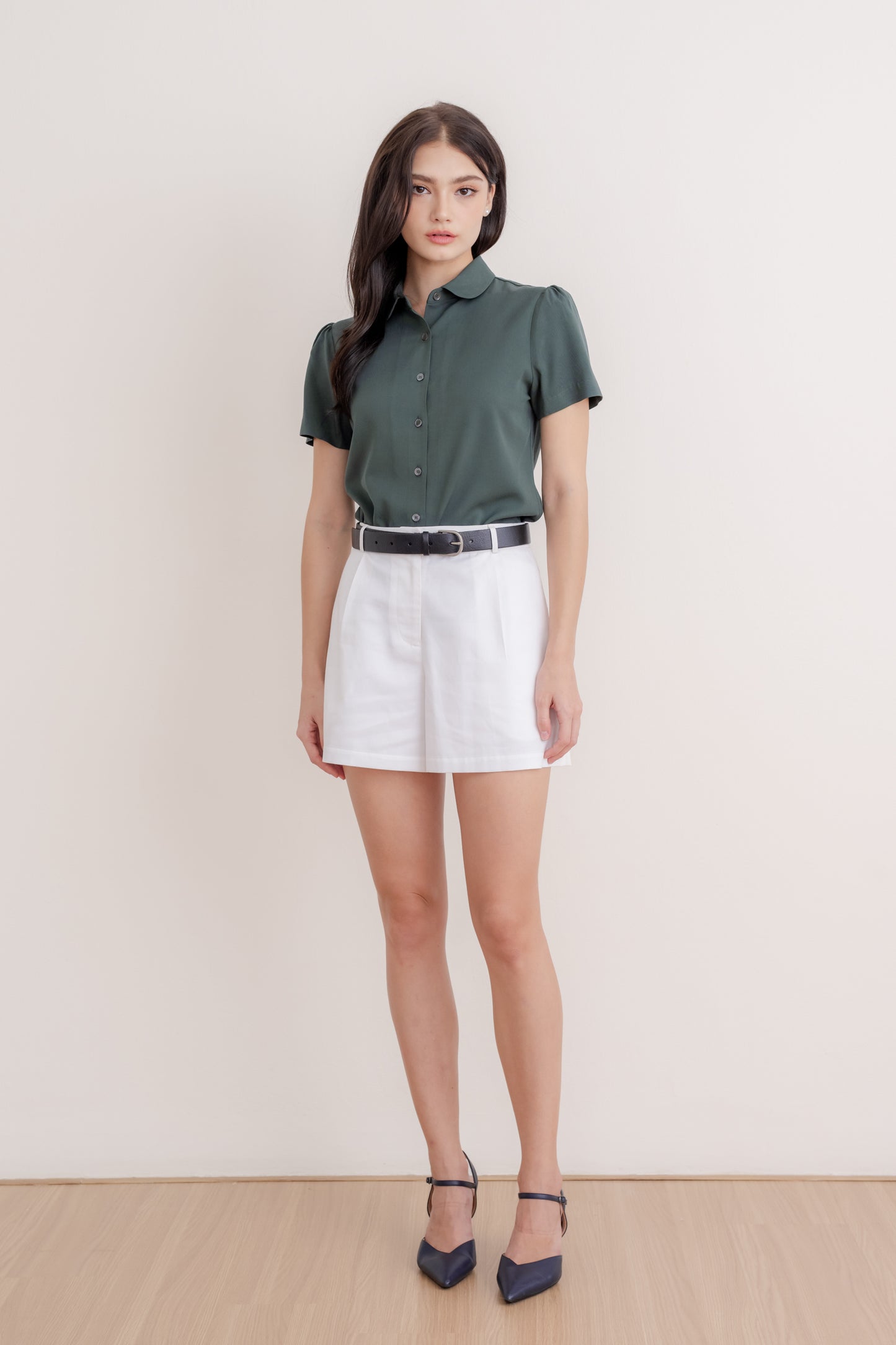 Signature Shirt Blouse - Forest