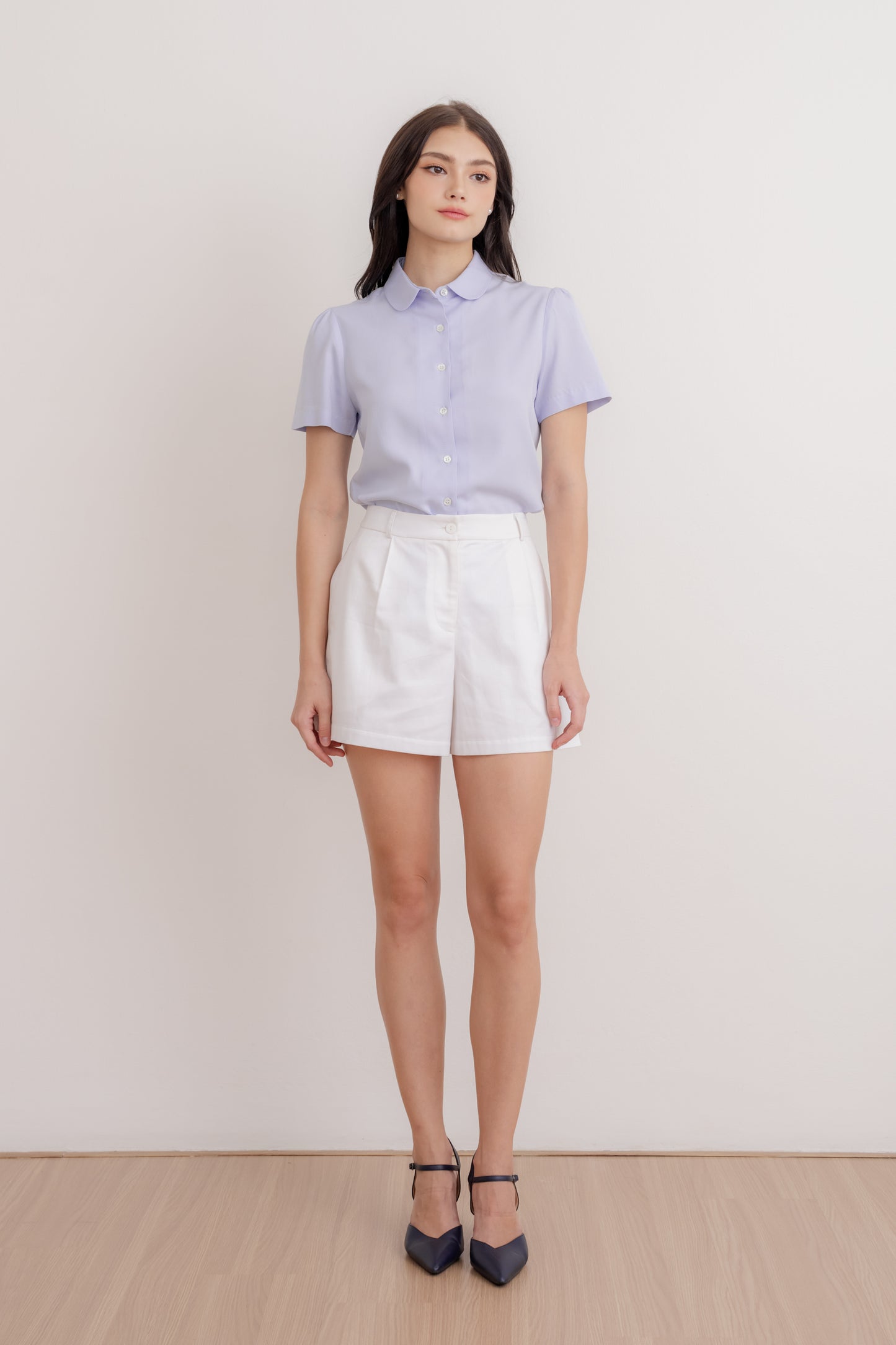 Signature Shirt Blouse - Sky