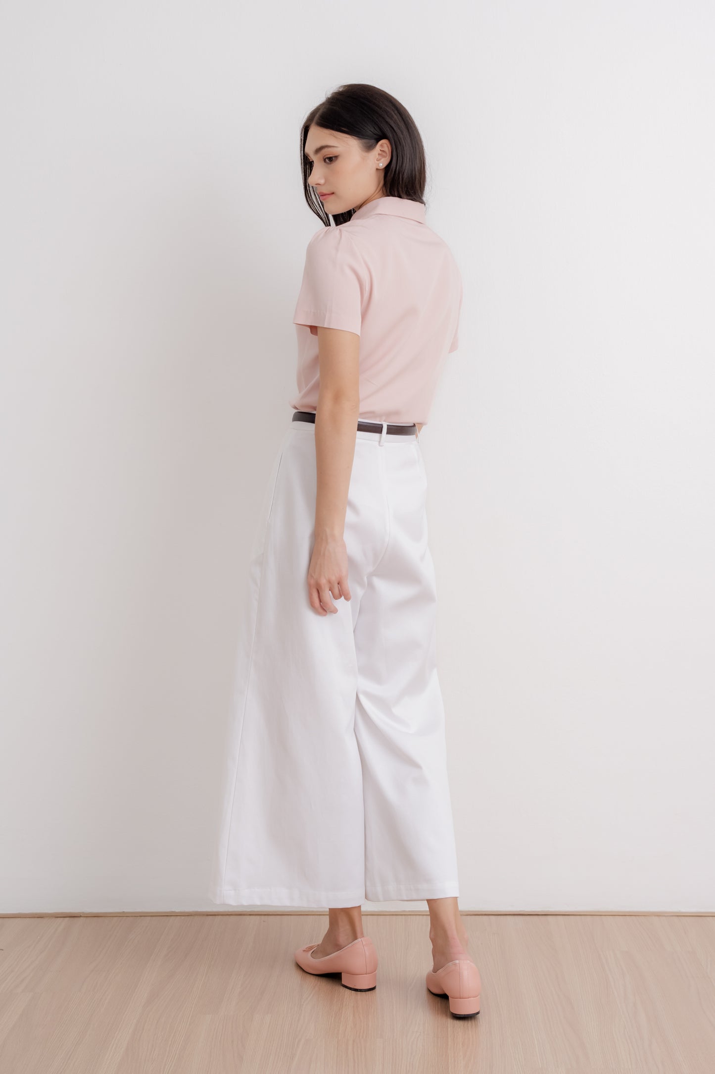 Signature Shirt Blouse - Petal Pink
