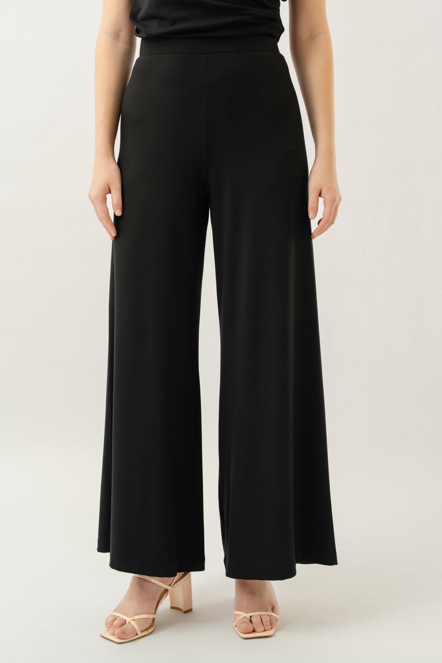 Bamboo Flare Pants - Black