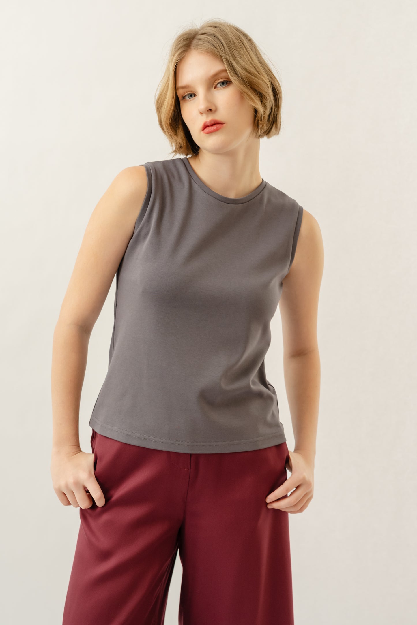 Sleeveless Top - Slate