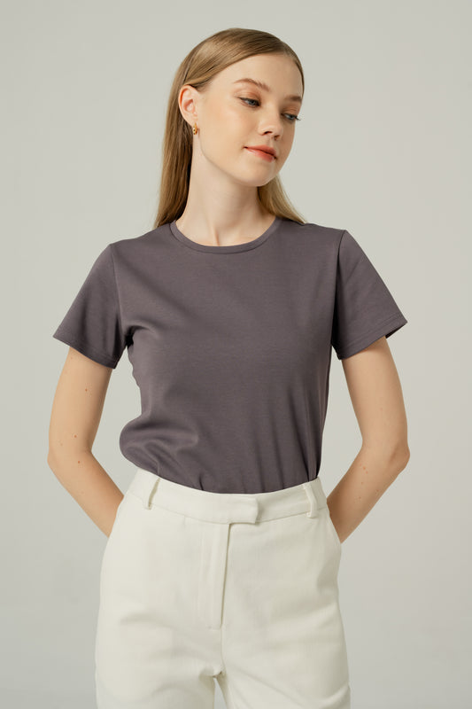 Crew Neck Top - Slate