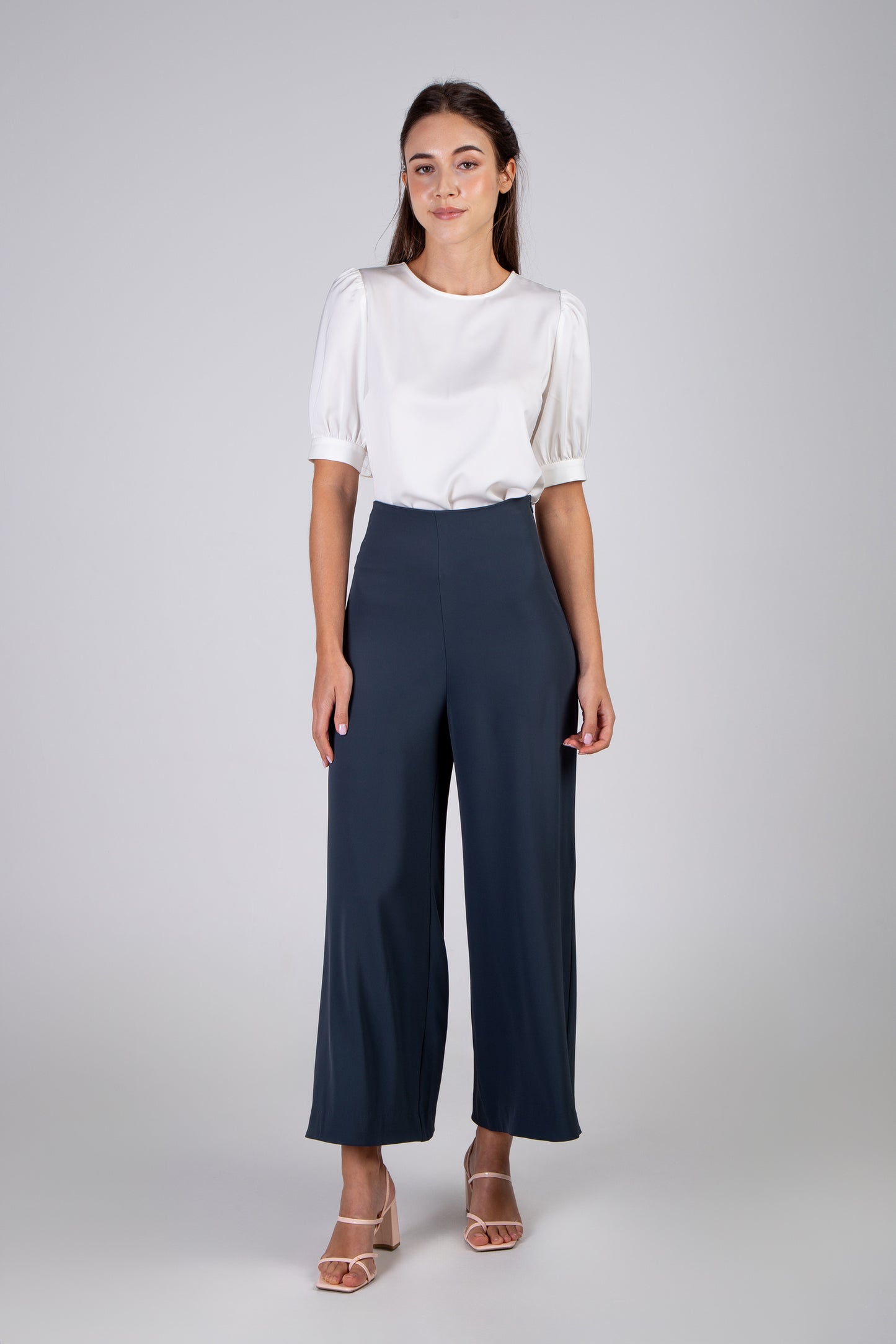 Wide-Leg Pants - Dark Teal