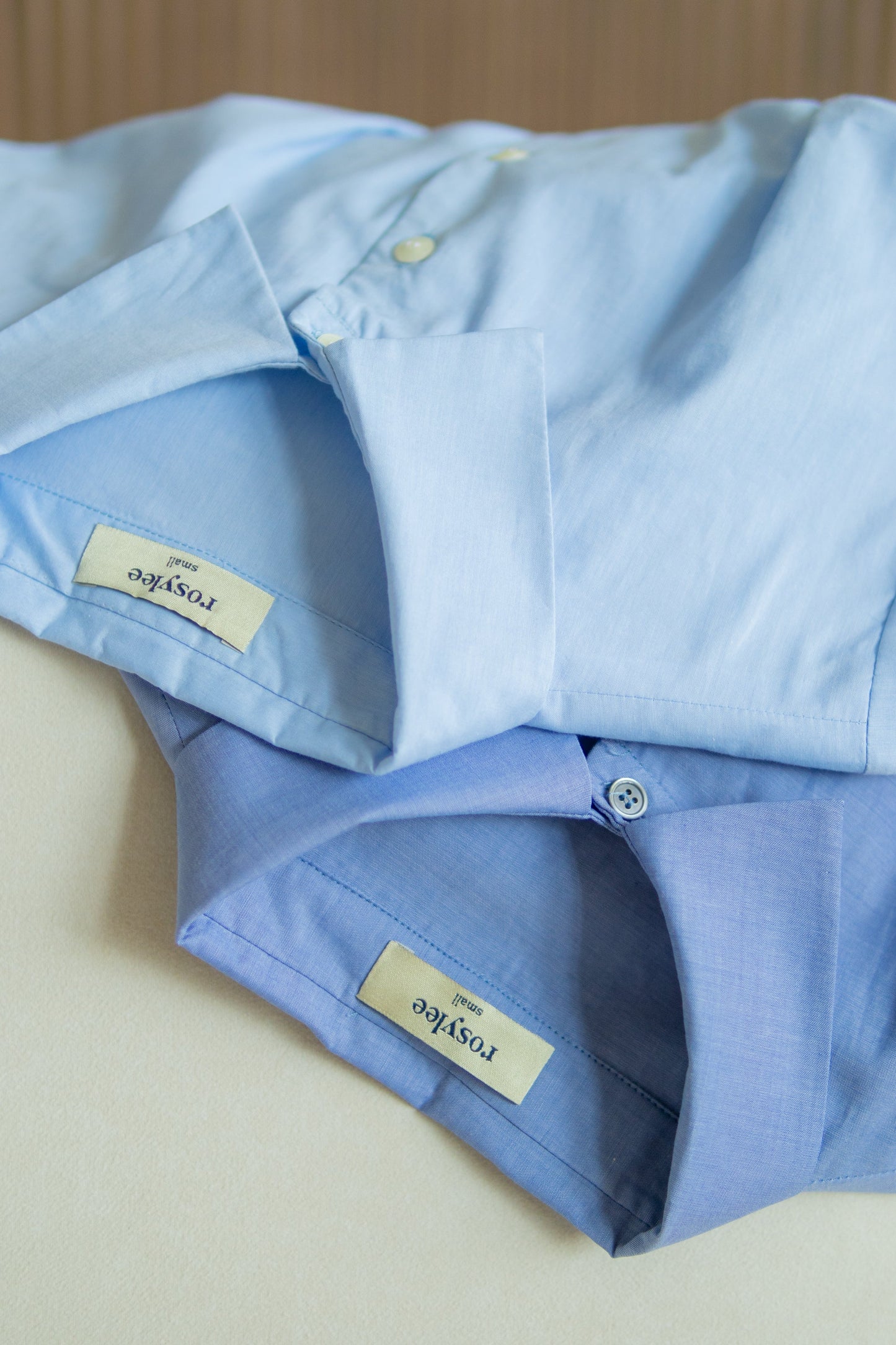 Classic Shirt Dress with Bust Detail - Blue Chambray