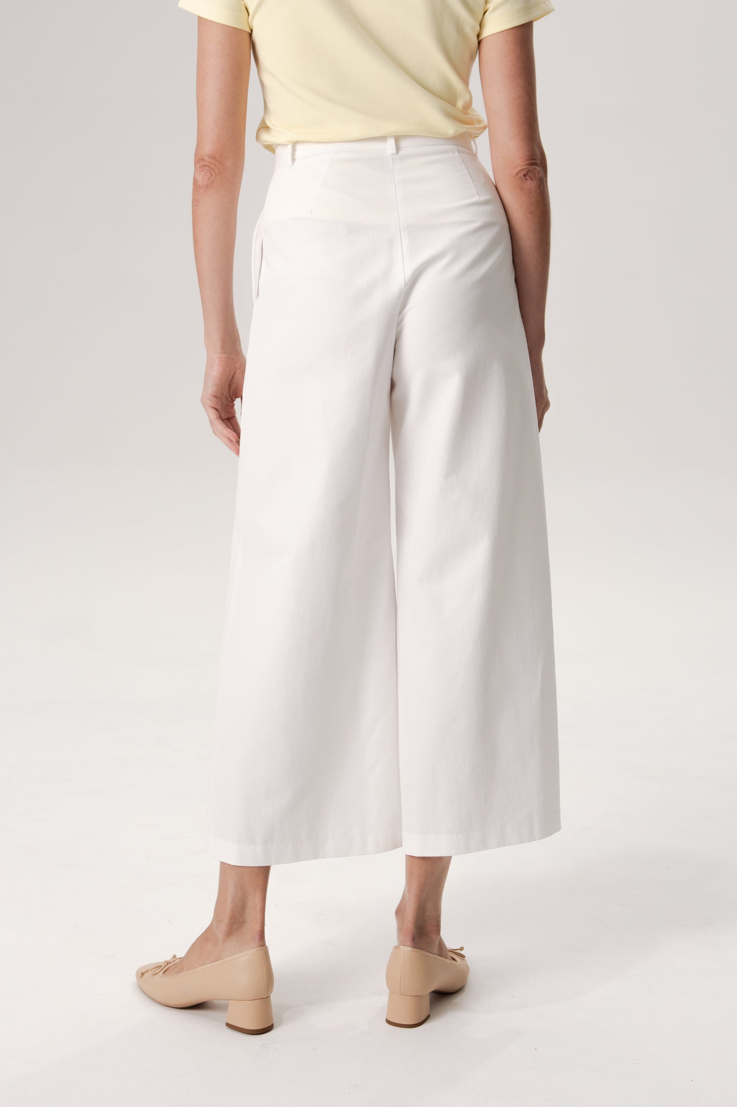 Courtyard Wide-Leg Trousers - White