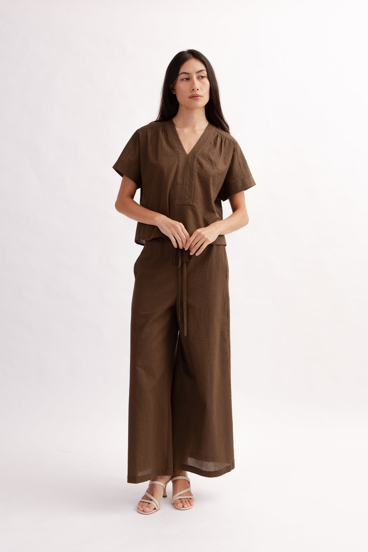 Easy Palazzo Pants - Cocoa