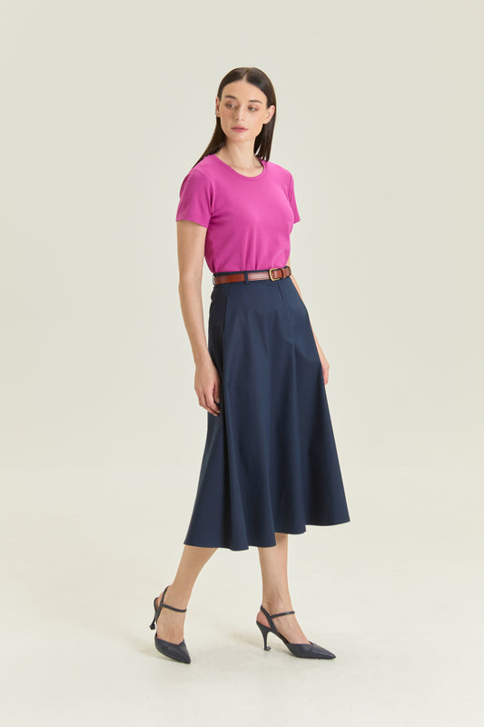 Tailored Midday A-line Skirt - Midnight