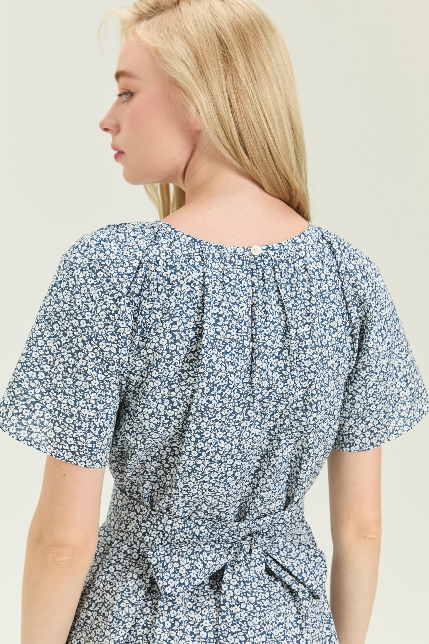Flutter Sleeve Tiered Tea Dress - Bloom