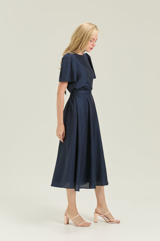 Afternoon Tea A-line Skirt - Midnight Pearl