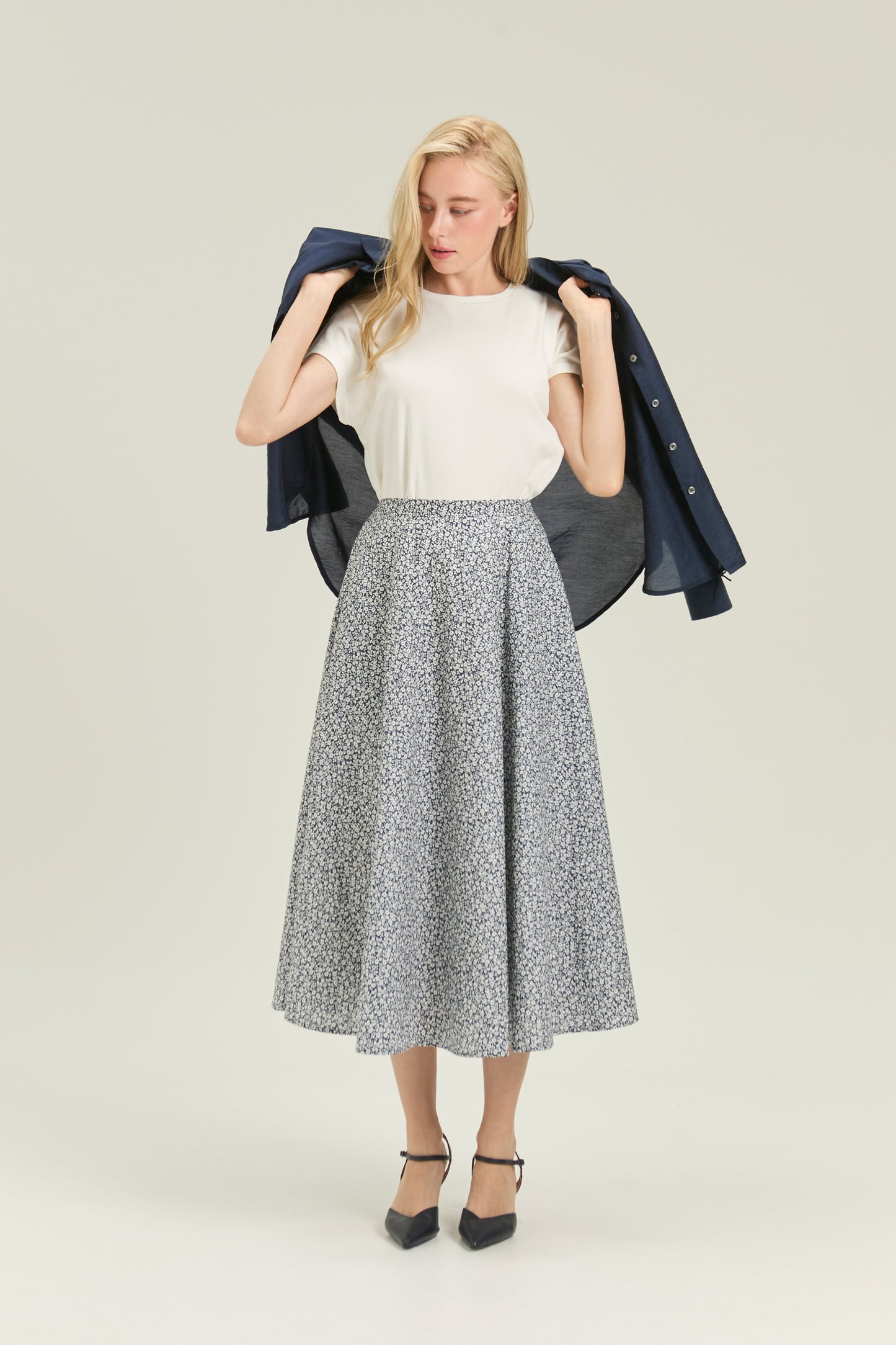Afternoon Tea A-line Skirt - Bloom