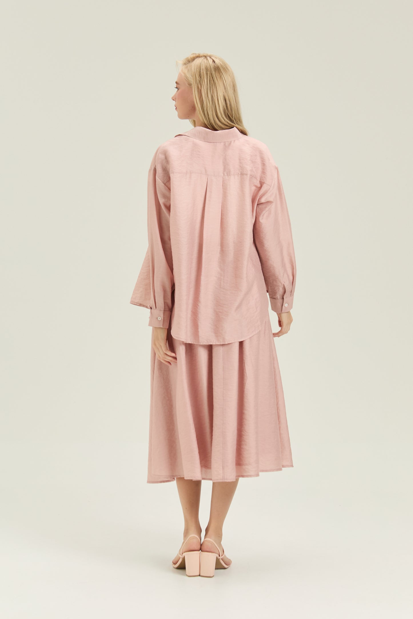 Afternoon Tea A-line Skirt - Pearl Blush
