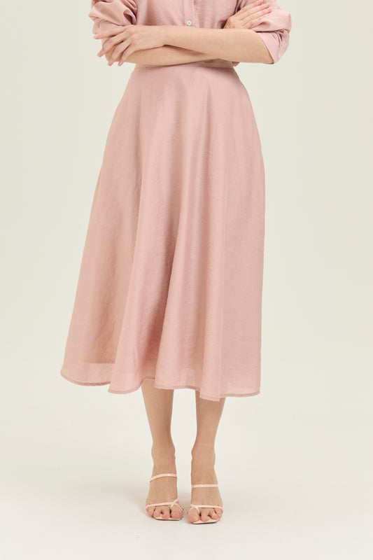 Afternoon Tea A-line Skirt - Pearl Blush