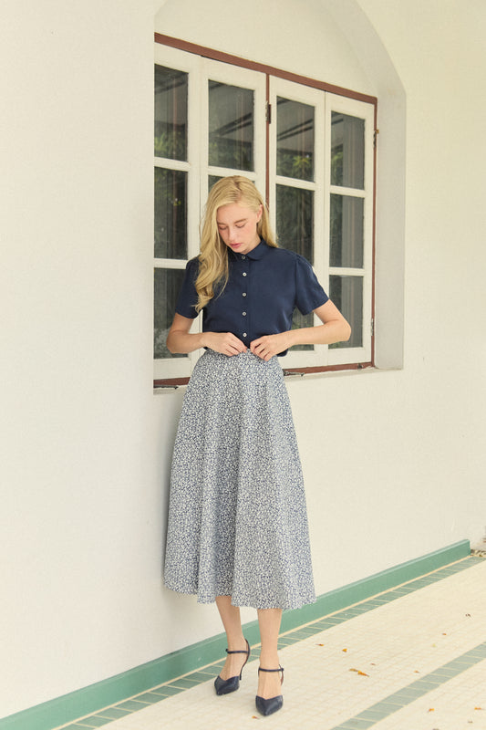 Afternoon Tea A-line Skirt - Bloom