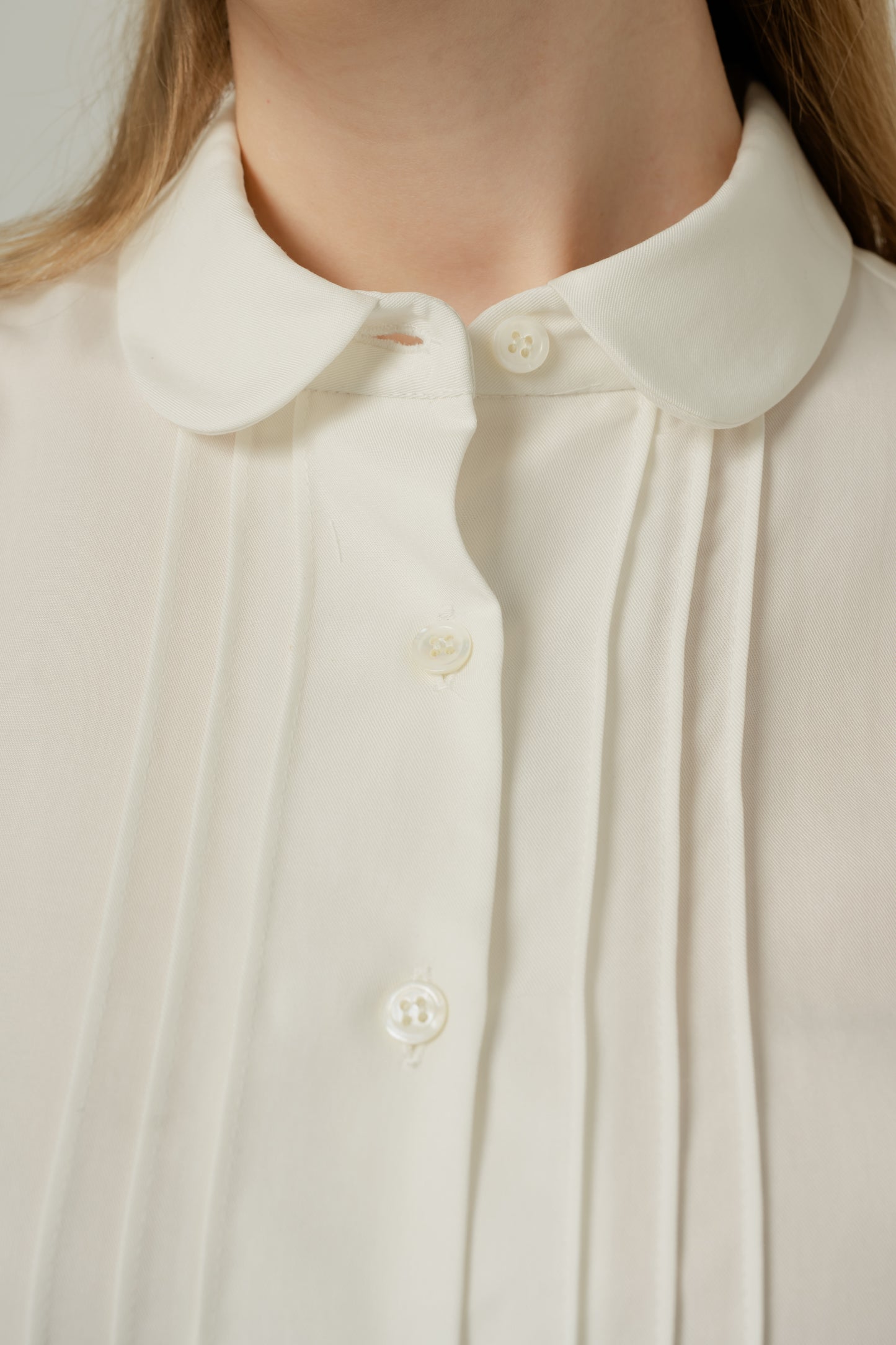 Signature Pintuck Blouse - Ivory