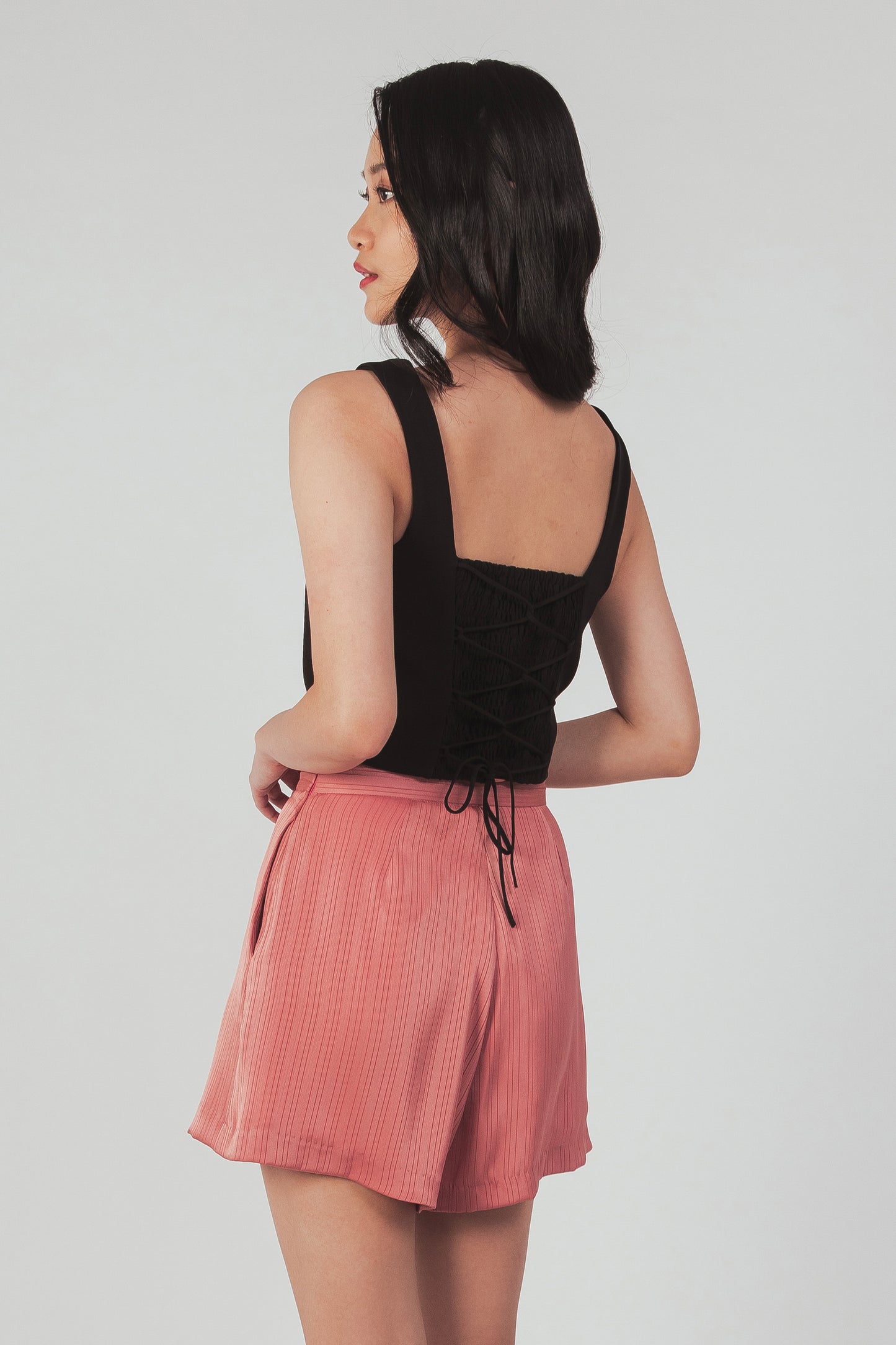 Corset Style Top - Black
