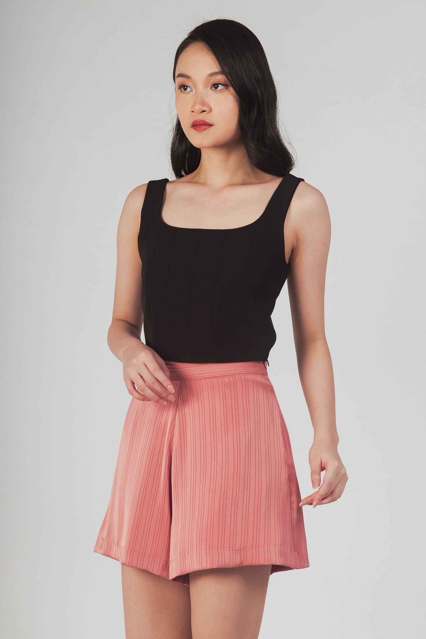 Corset Style Top - Black