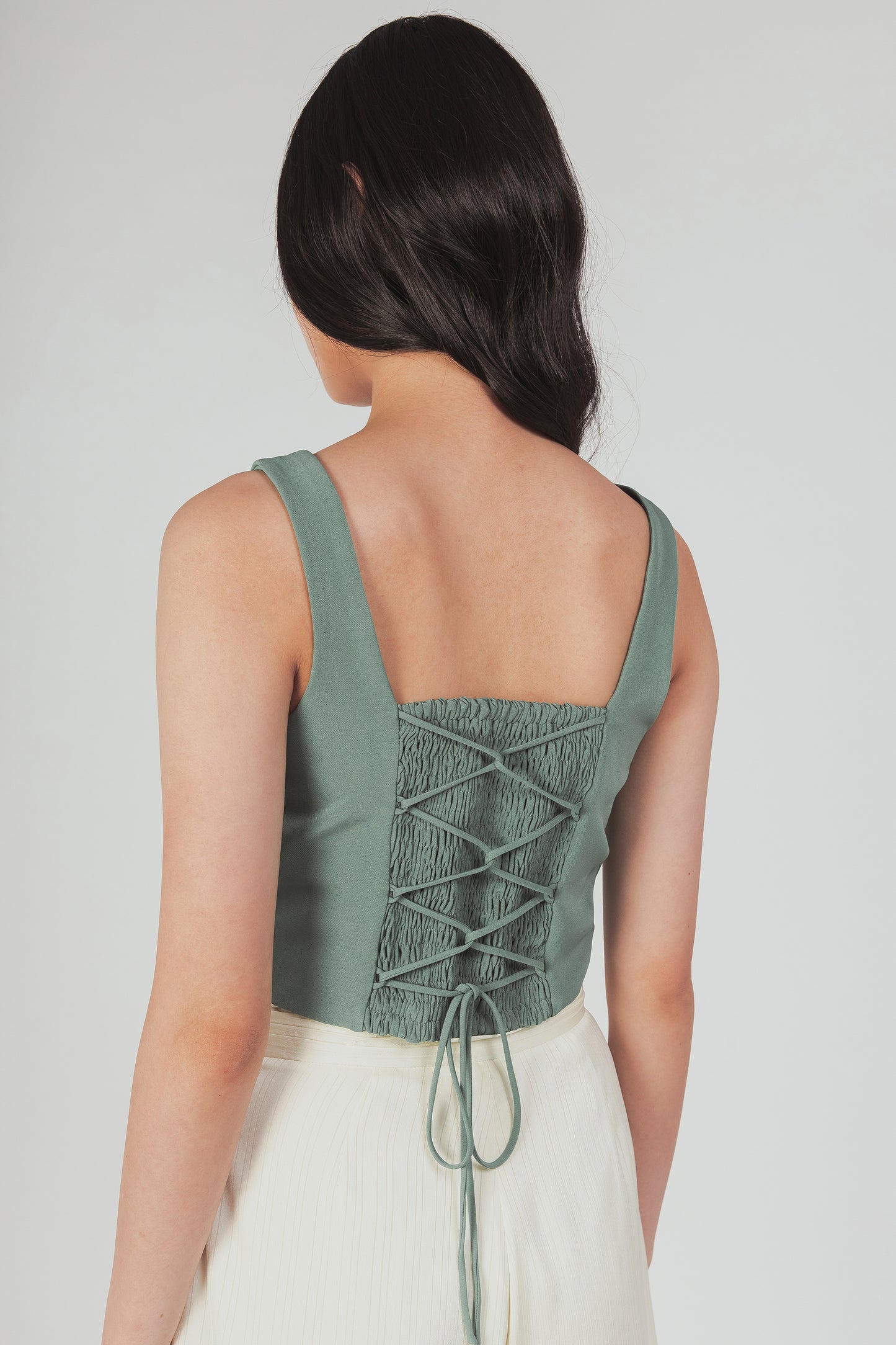 Corset Style Top - Pine