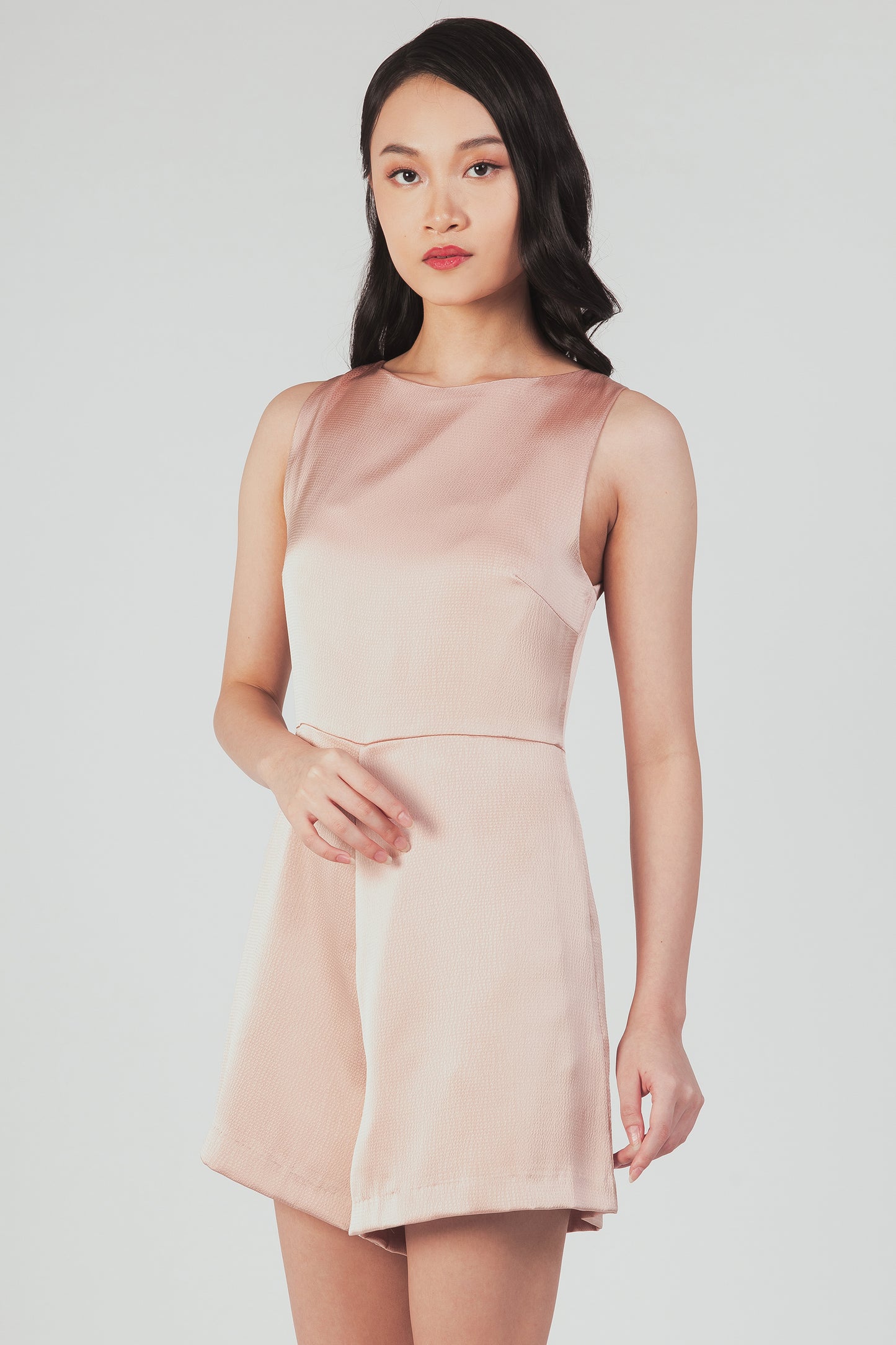Romper With Cutout Detail - Blush