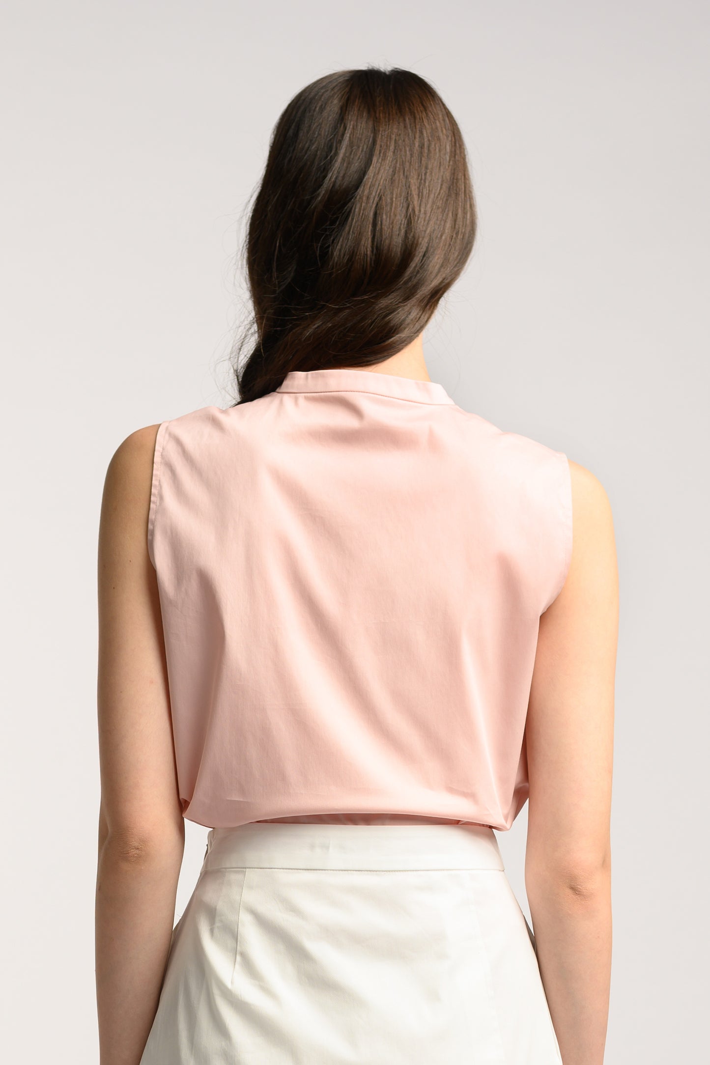 Stand Collar Shirt - Pink