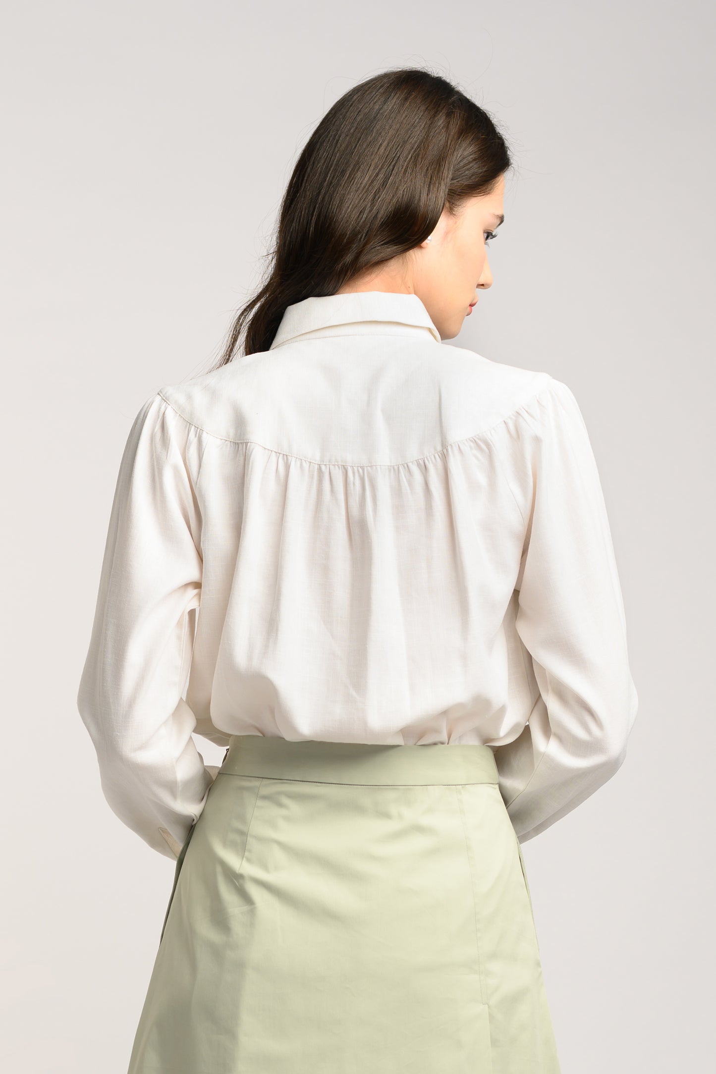 Relaxed Linen Shirt - White