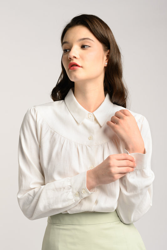 Relaxed Linen Shirt - White