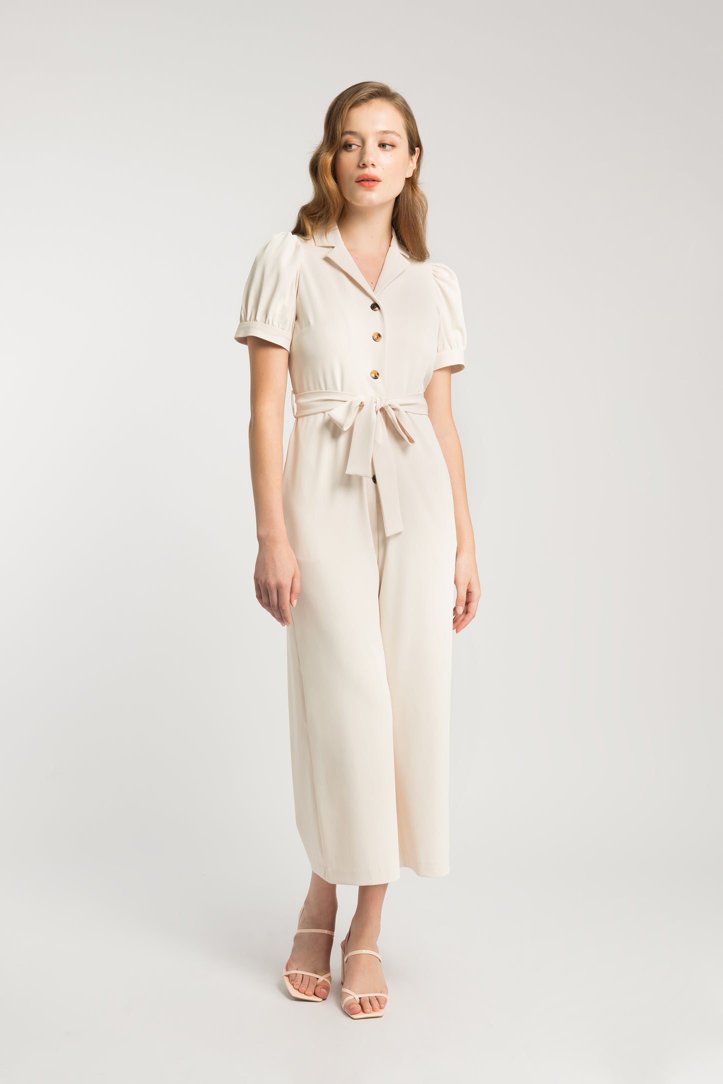 Straight-Leg Jumpsuit - Ivory