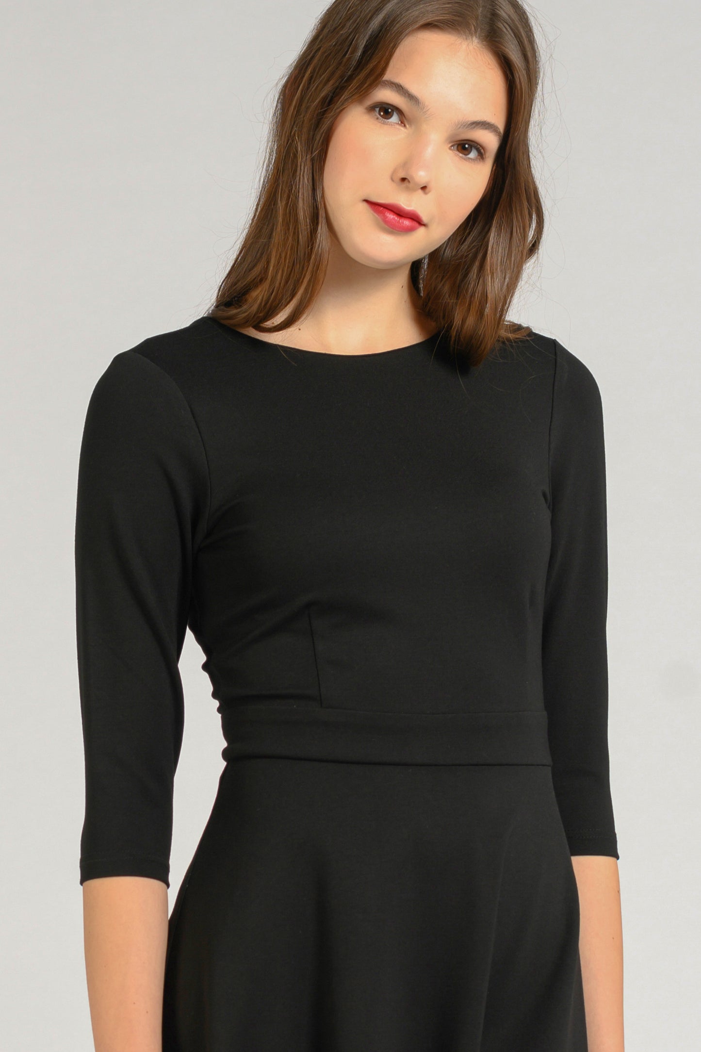 Fit And Flare Dress - Black