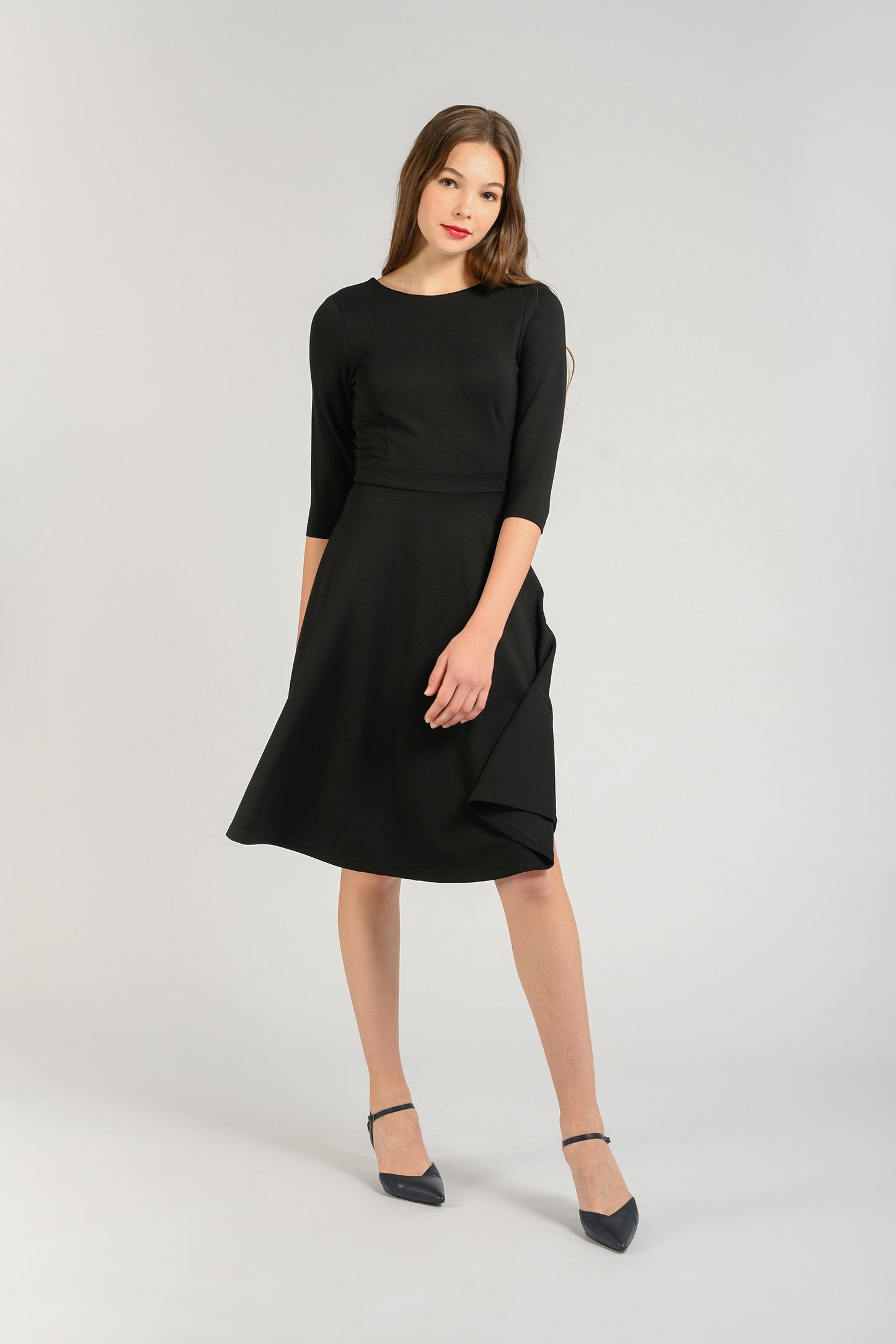 Fit And Flare Dress - Black