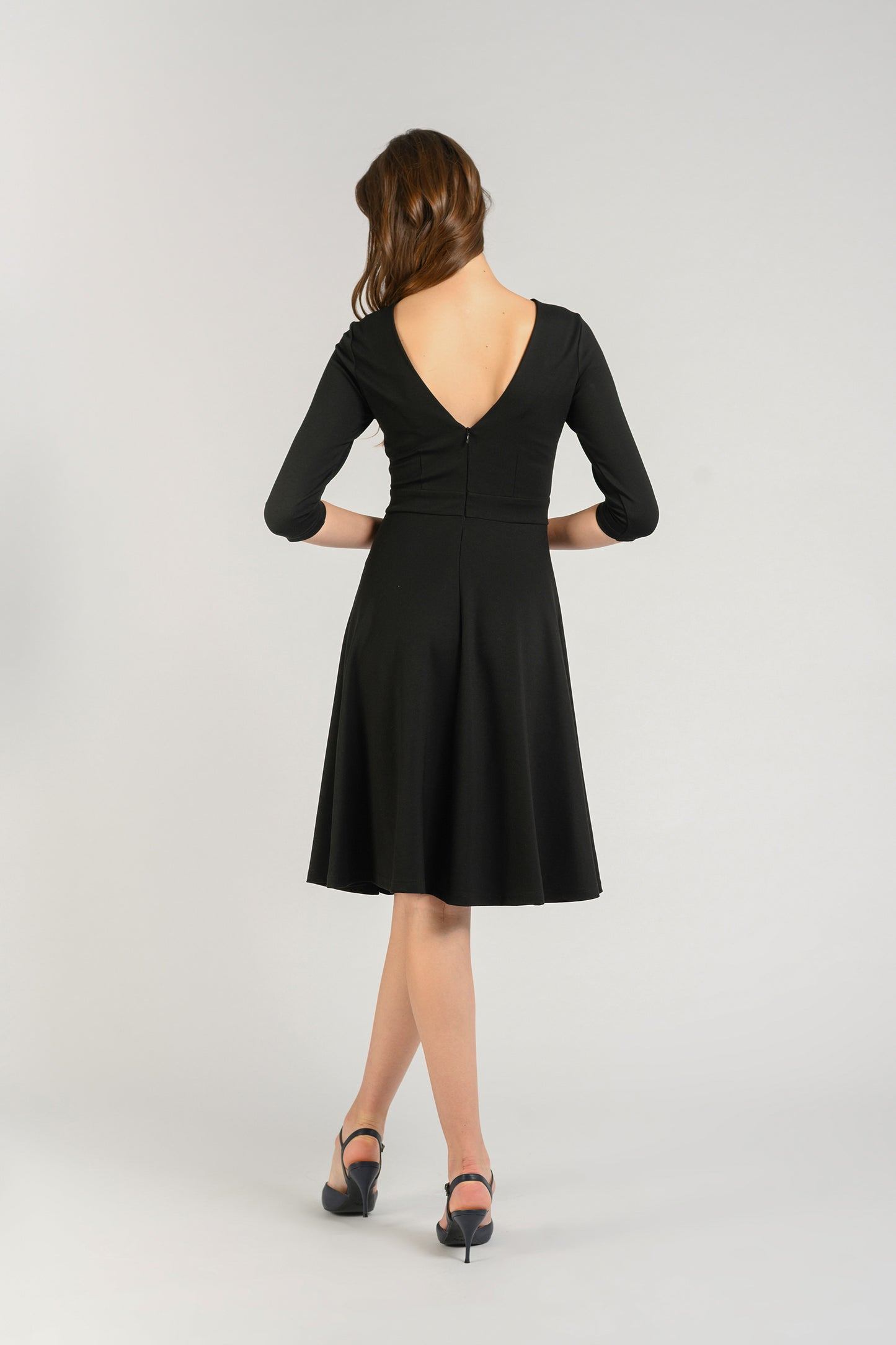 Fit And Flare Dress - Black