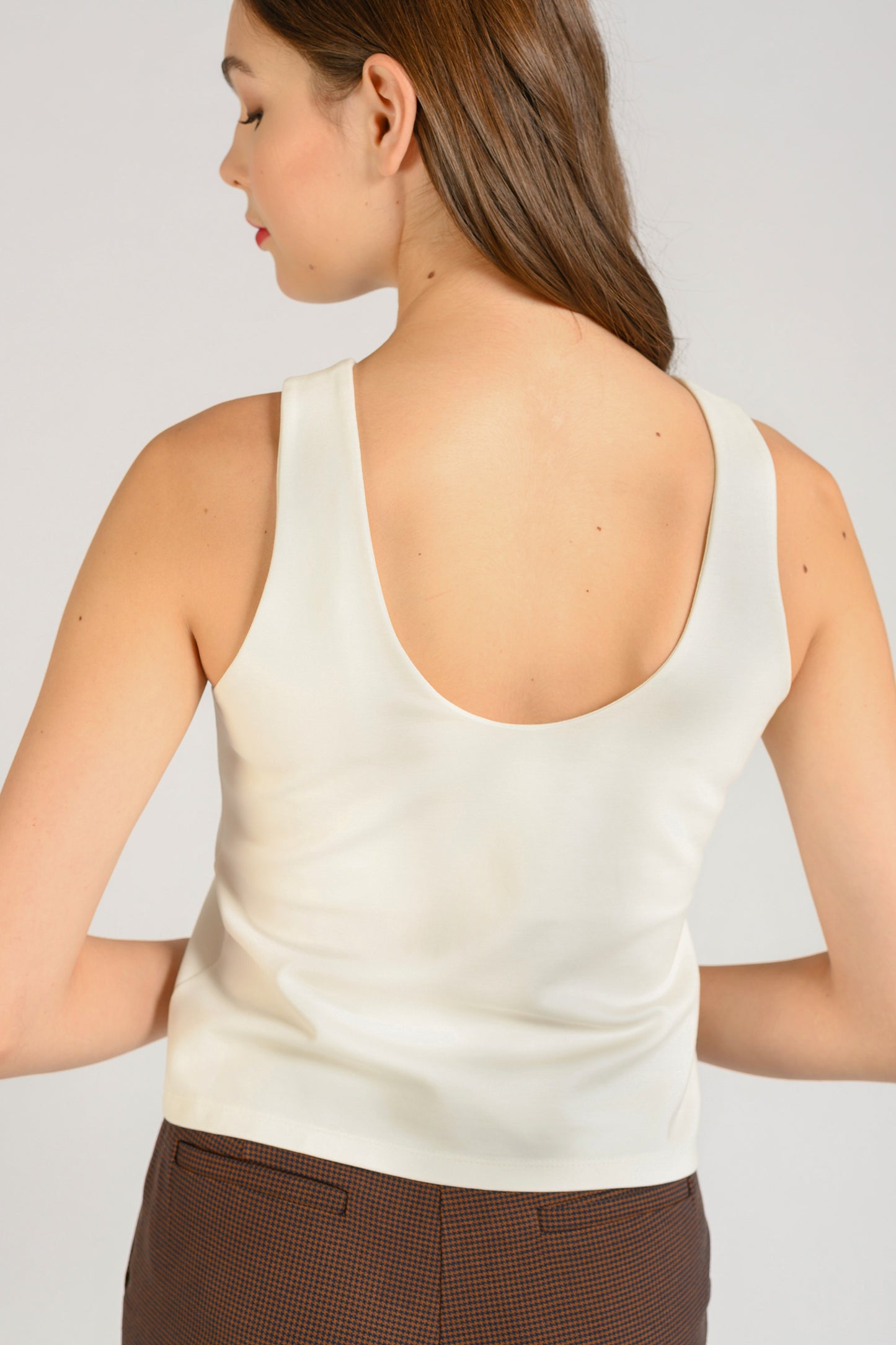Round-Neck Top - White