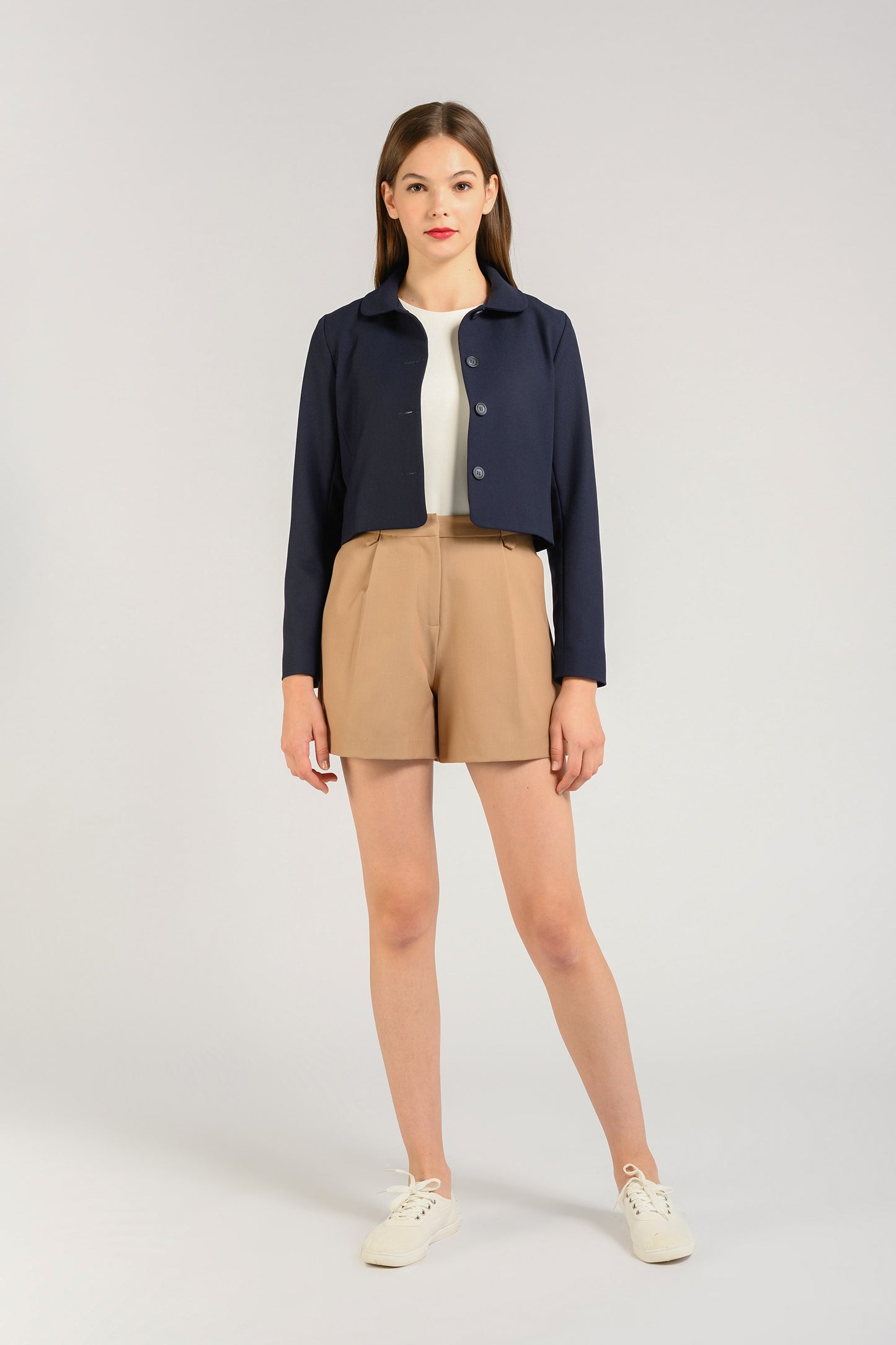 Collared Jacket - Navy