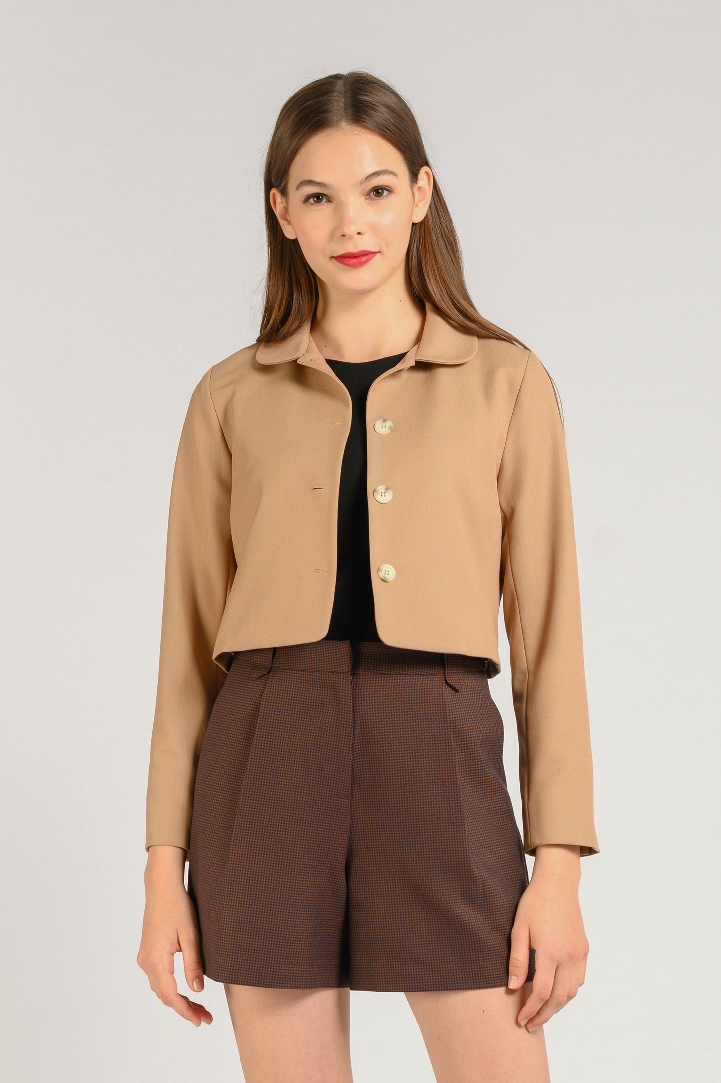 Collared Jacket - Camel