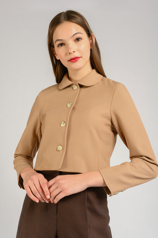 Collared Jacket - Camel
