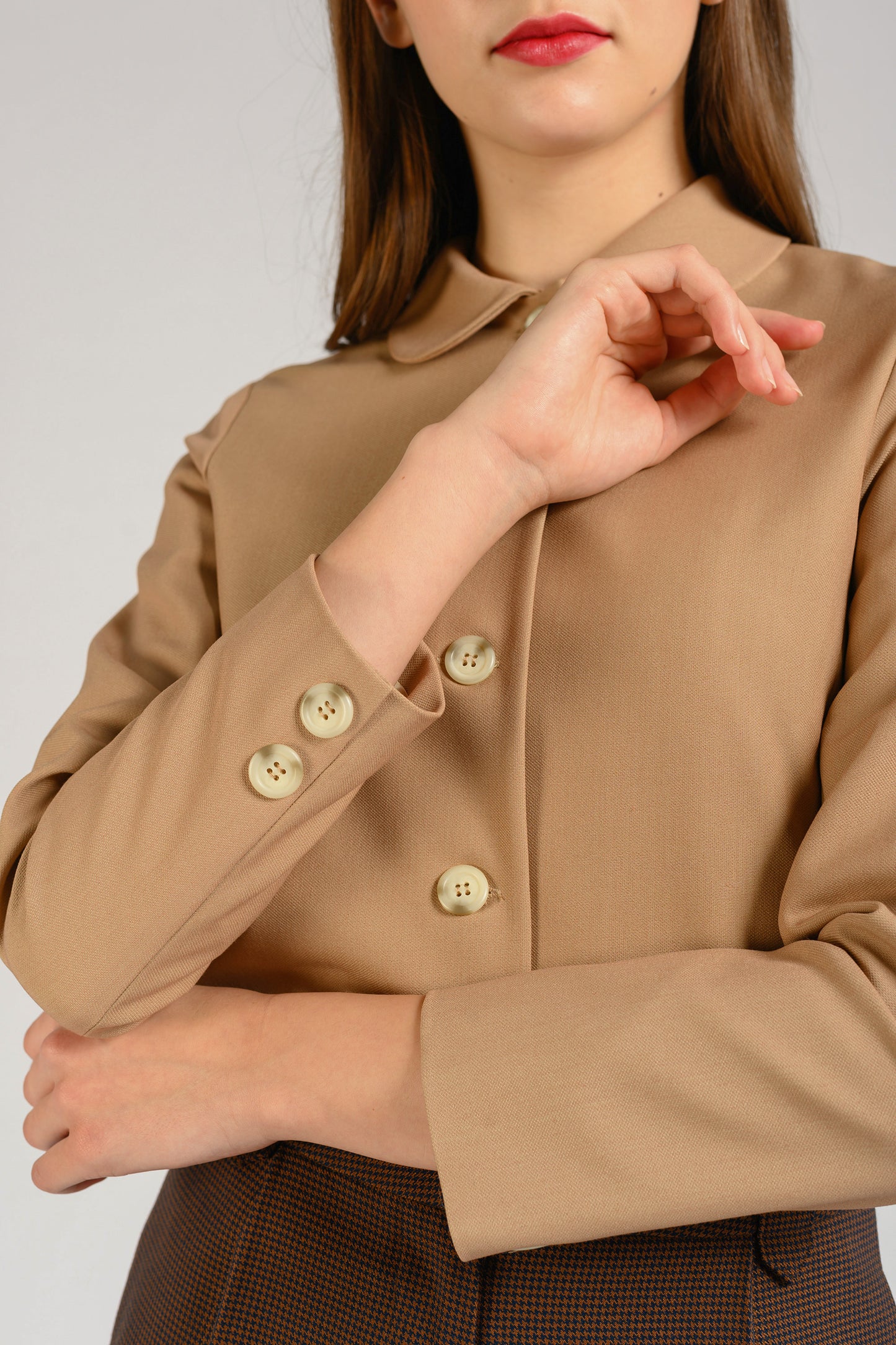 Collared Jacket - Camel