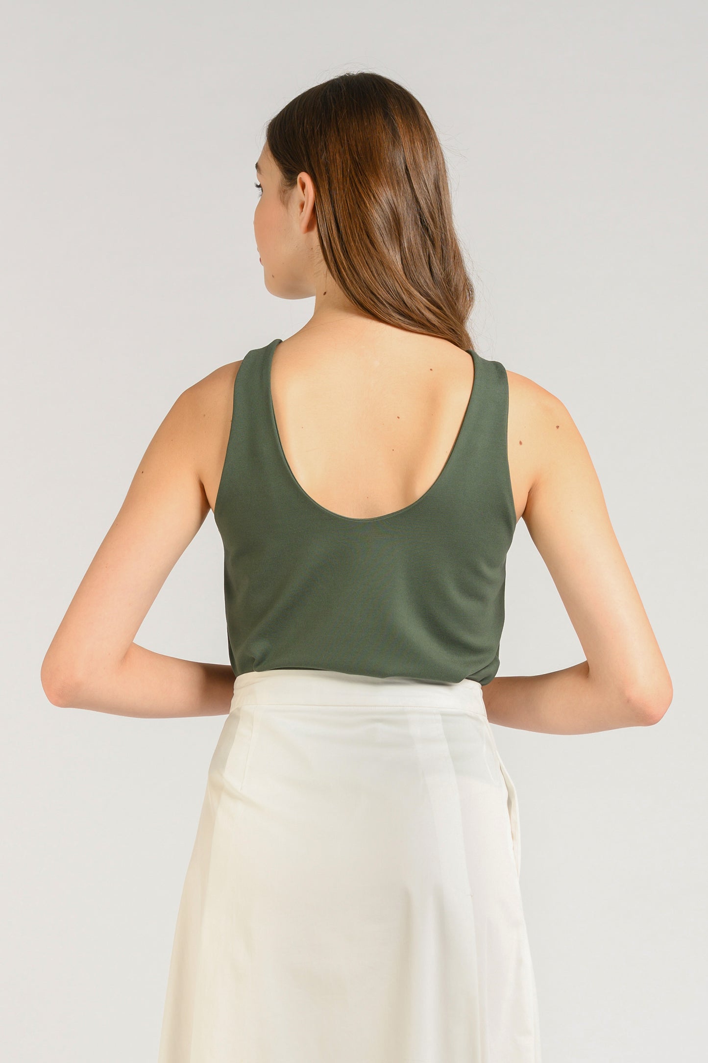 Round-Neck Top - Pine