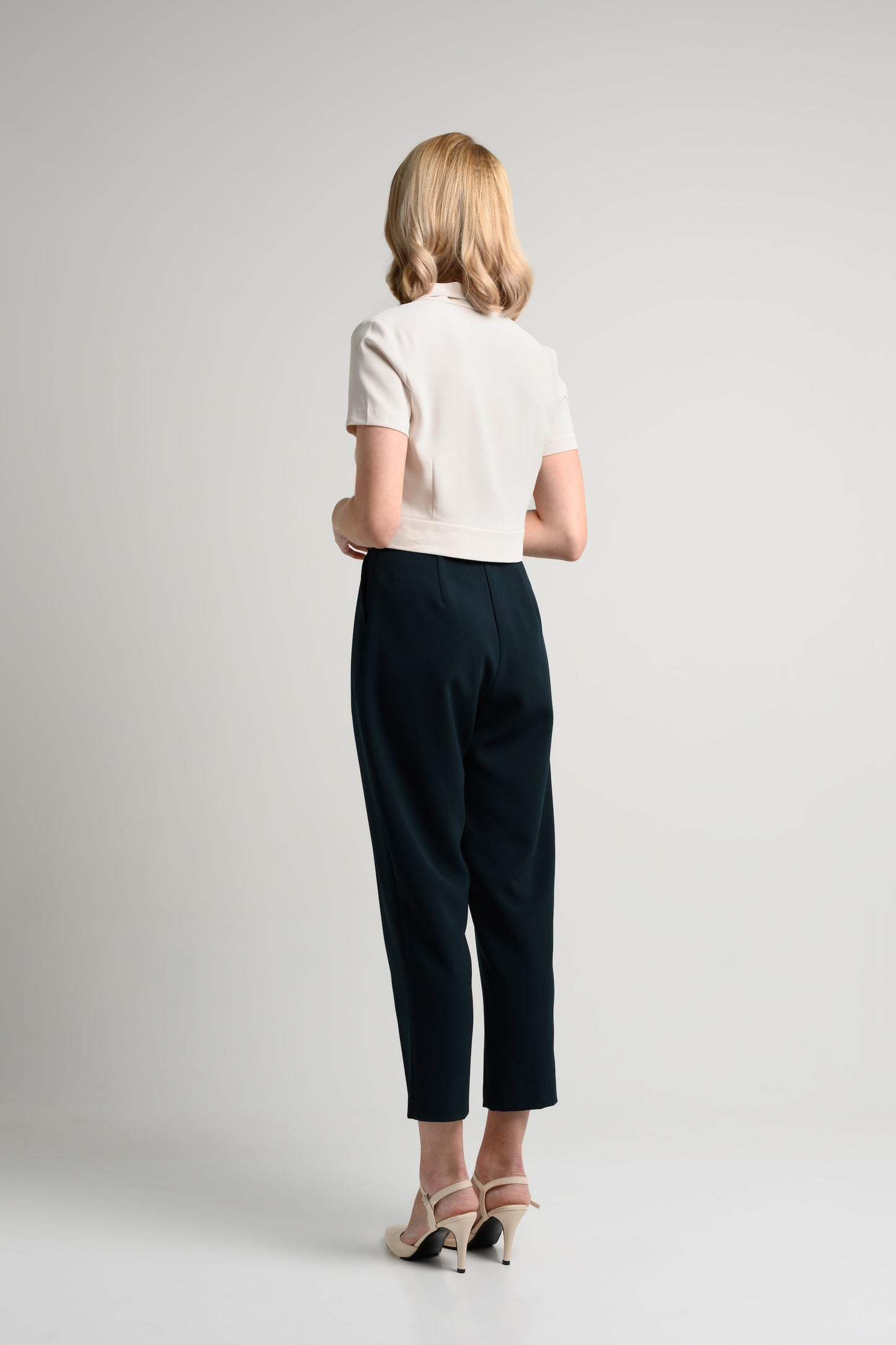 Rosylee Sailor Collar Crop Blouse - White 4