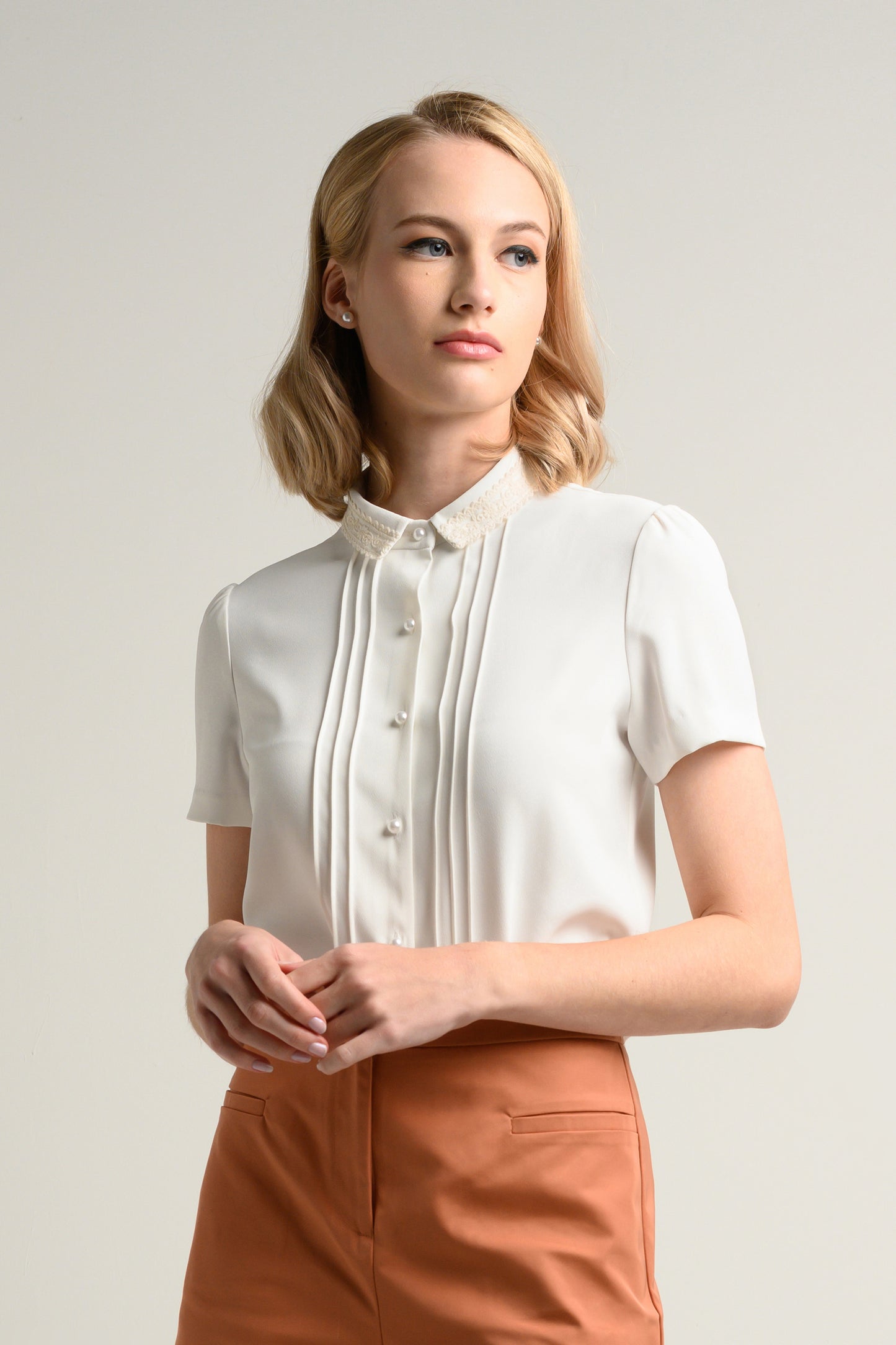 Crochet Collar Blouse