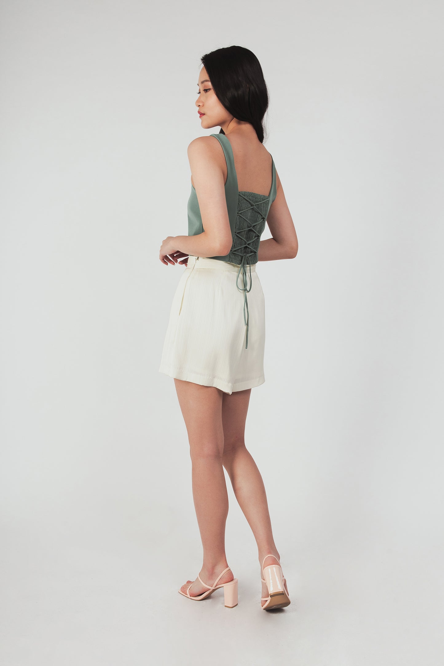 Flare Shorts - Ivory