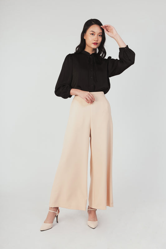 Tie Ribbon Blouse - Black