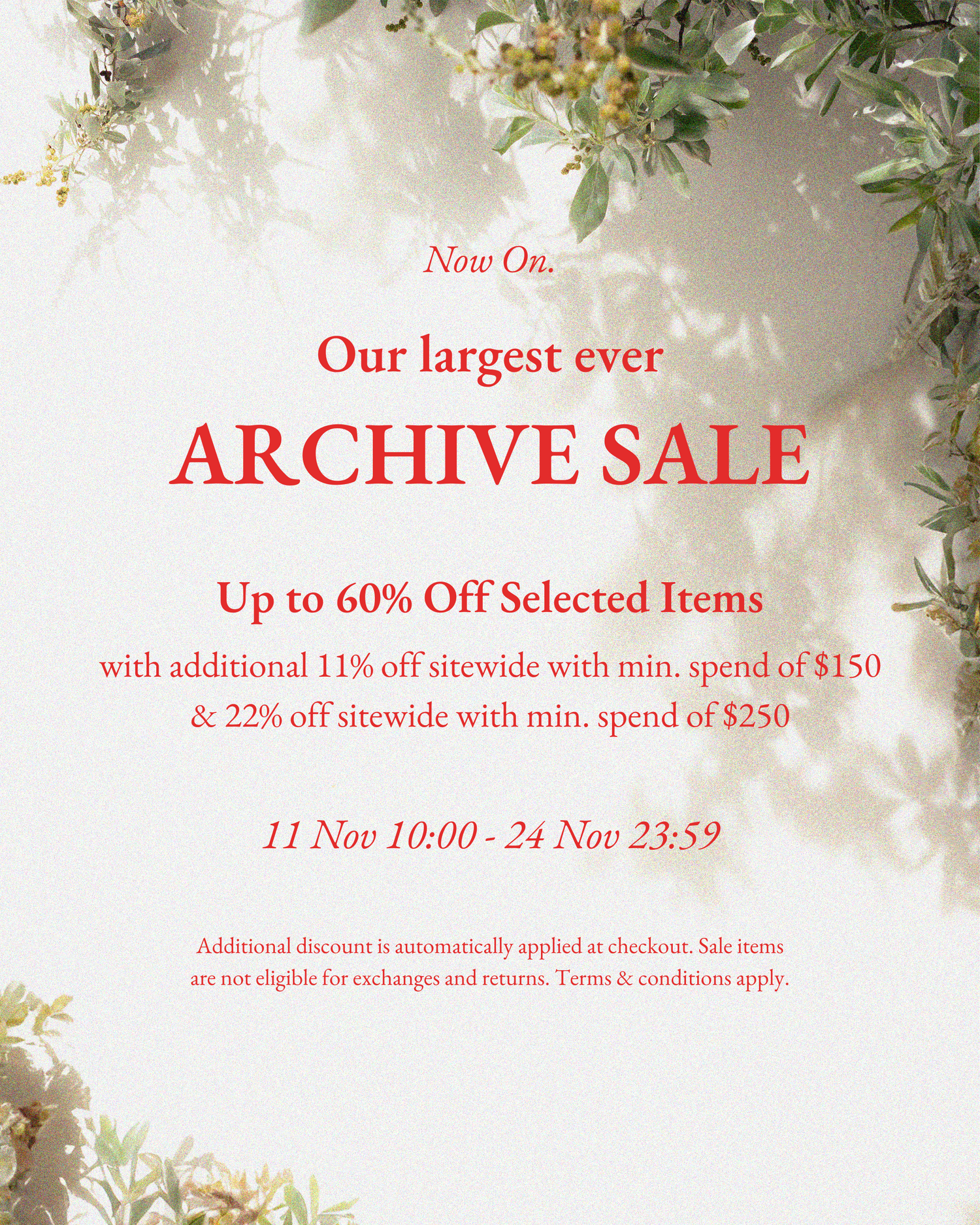 Archive Sale