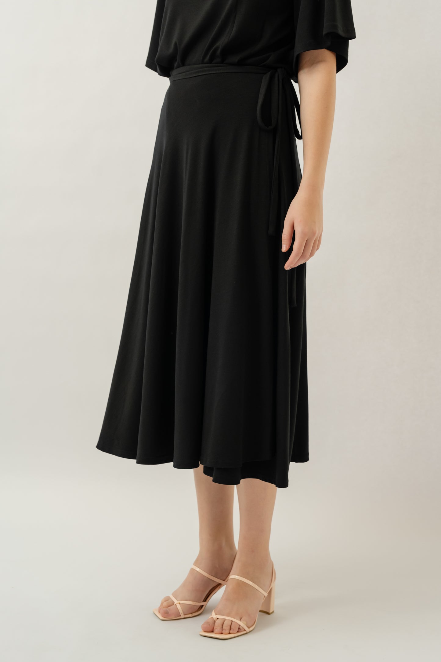 Bamboo Wrap Skirt - Black