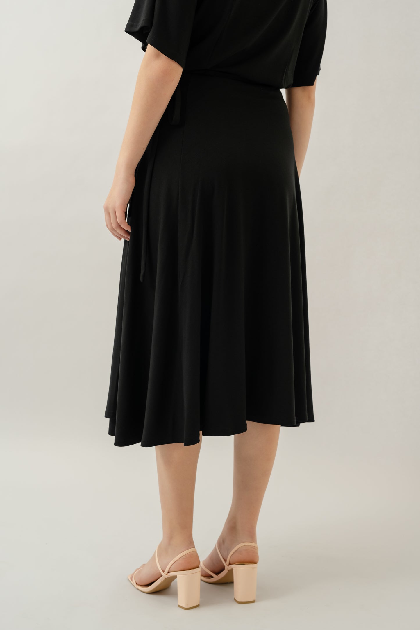 Bamboo Wrap Skirt - Black