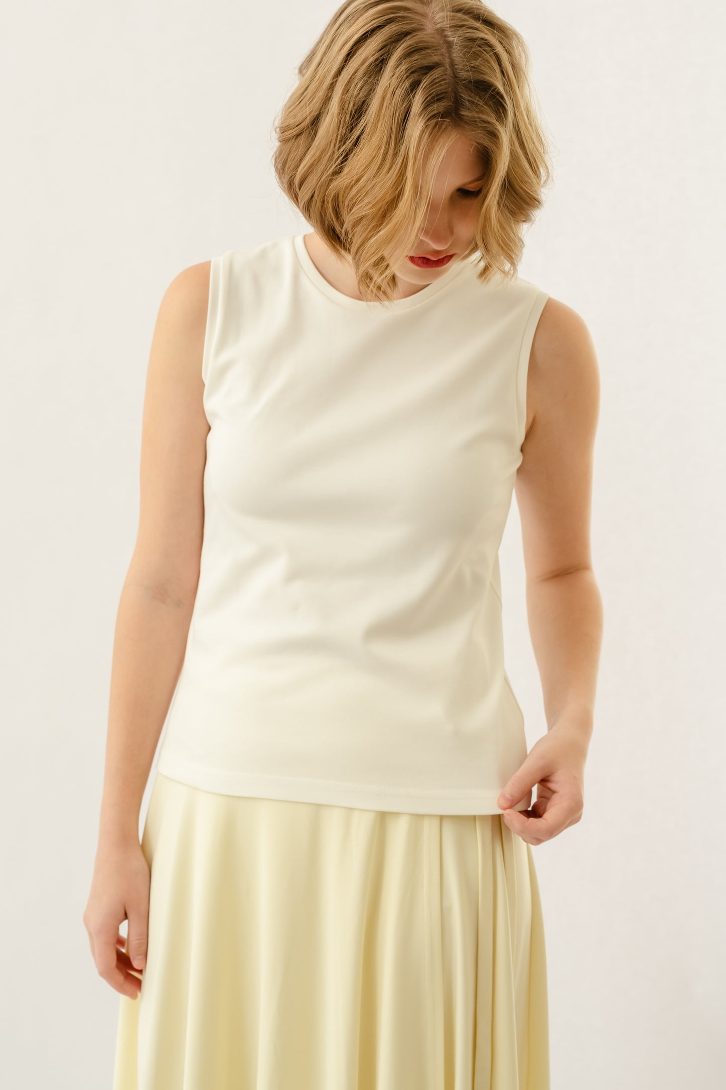 Sleeveless Top - Ivory