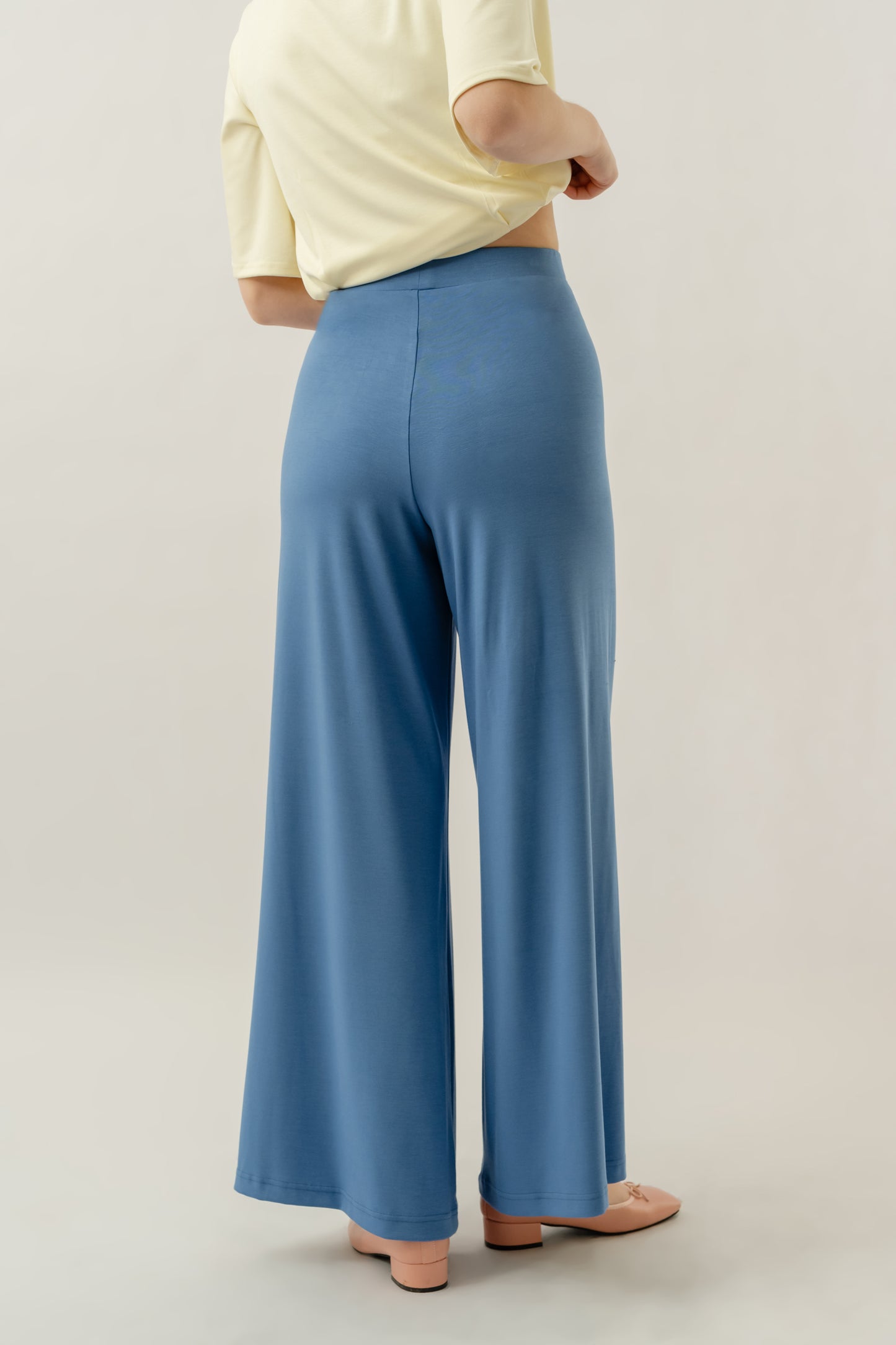 Bamboo Flare Pants - Sky