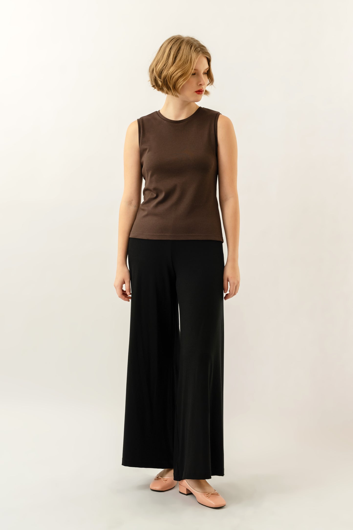 Sleeveless Top - Chocolate