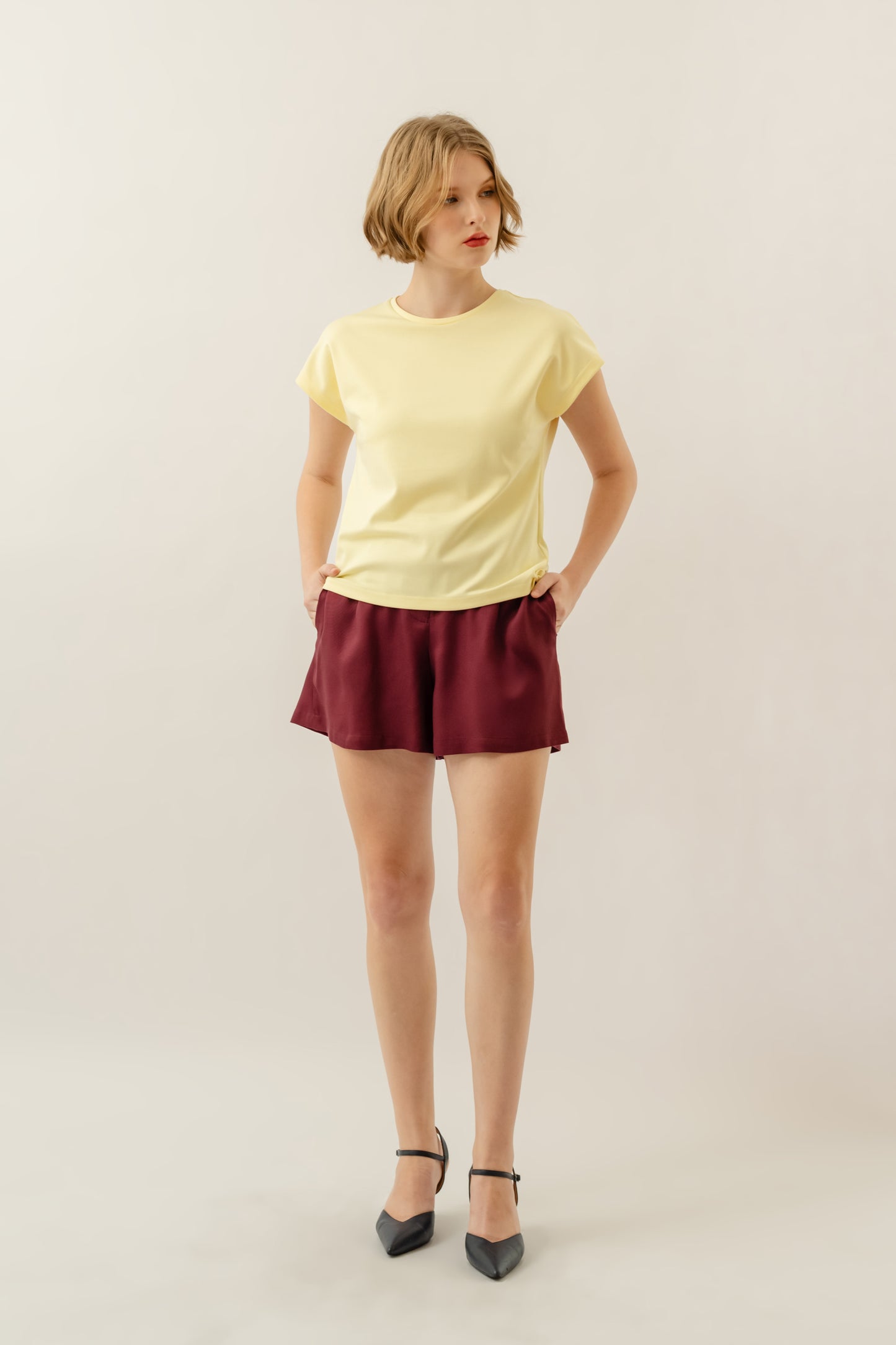 Cap Sleeve Top - Butter