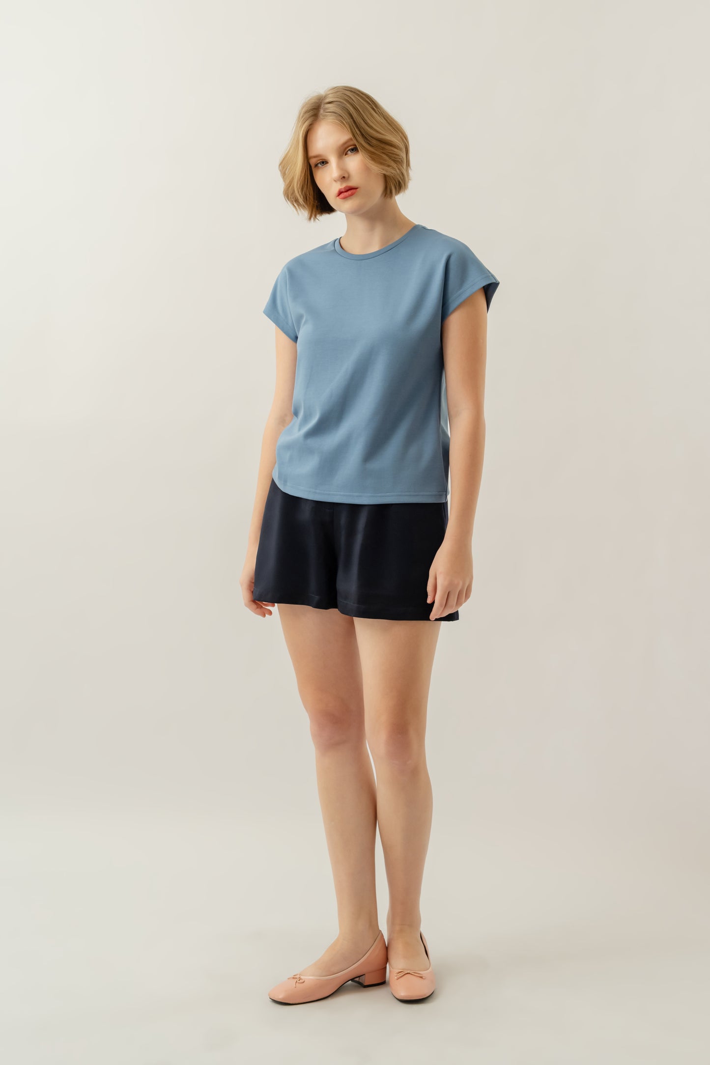 Cap Sleeve Top - Sea