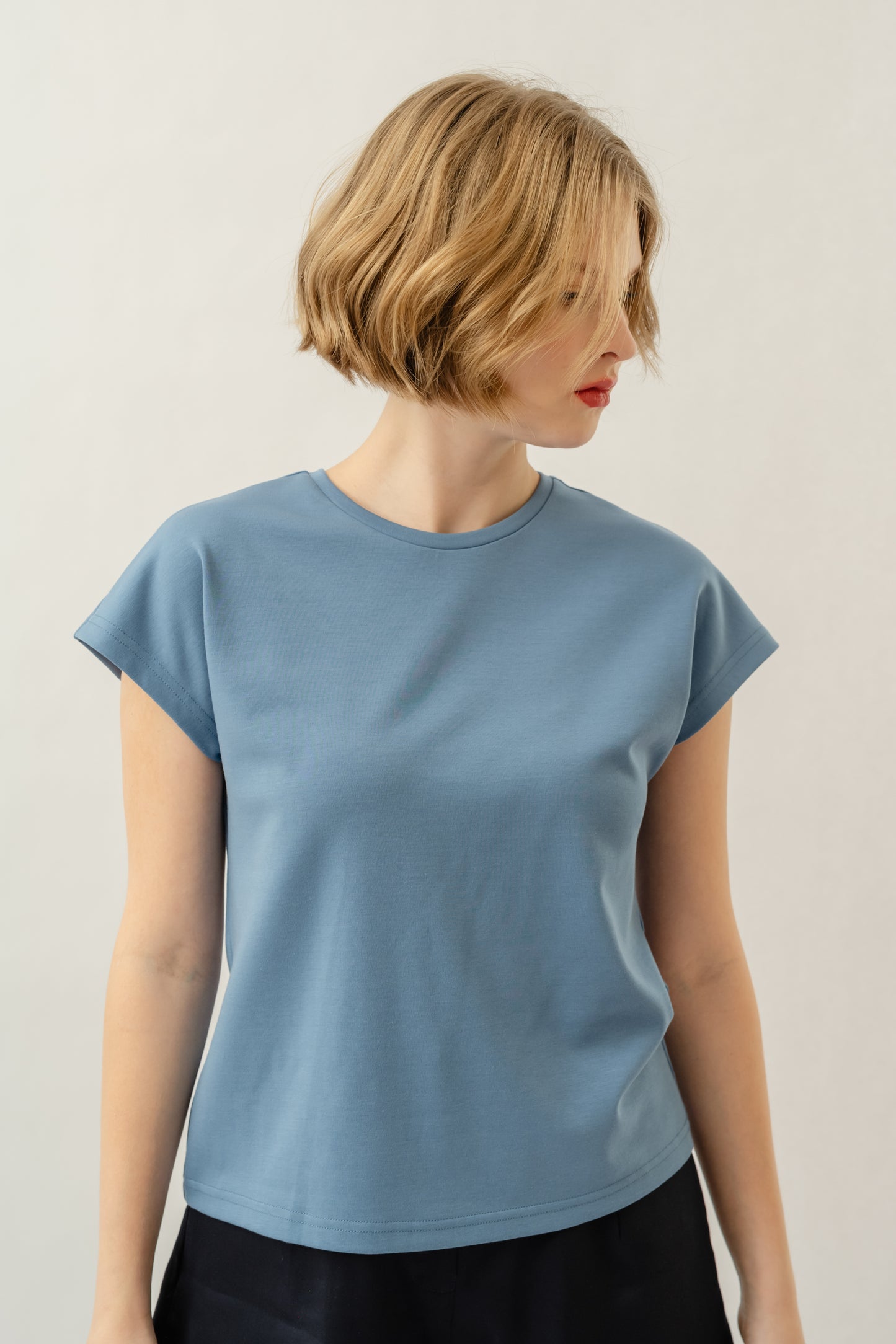 Cap Sleeve Top - Sea